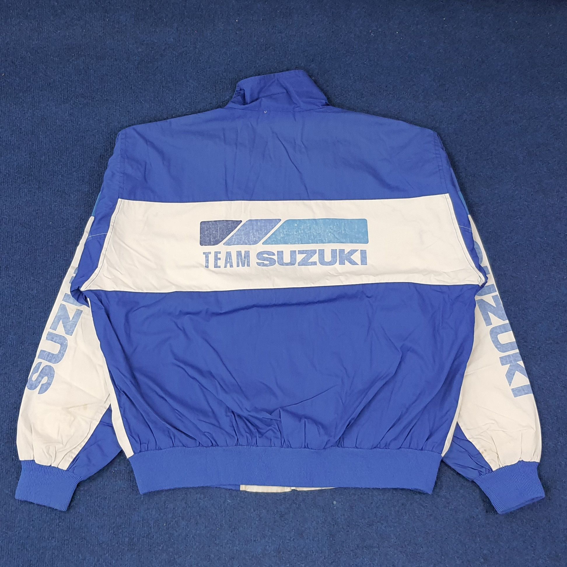 Japanese Brand Vintage SUZUKI Japan Motorsports Jacket C230N13 Size US XL / EU 56 / 4 - 1 Thumbnail