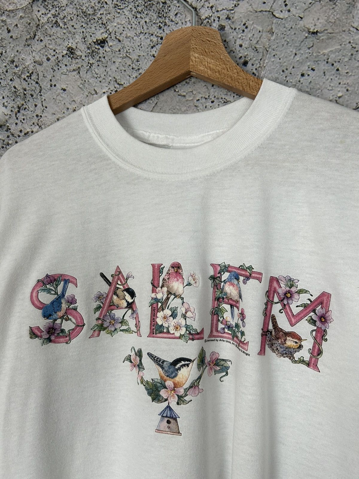Vintage Vintage Salem Graphic Tee Birds Animal Hype Skate Rock Size US L / EU 52-54 / 3 - 3 Thumbnail