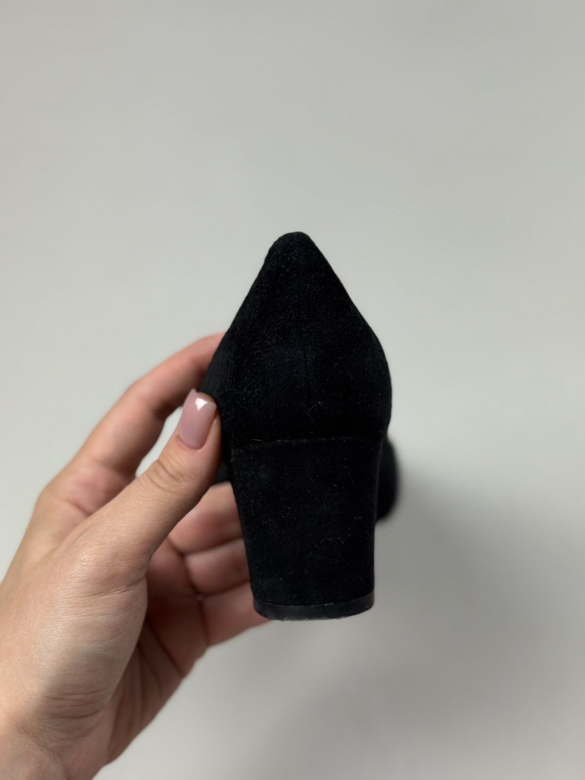 Sezane Les Souliers Sezane Ladies Suede Pump Block Heels Shoes Size US 7 / IT 37 - 20 Thumbnail
