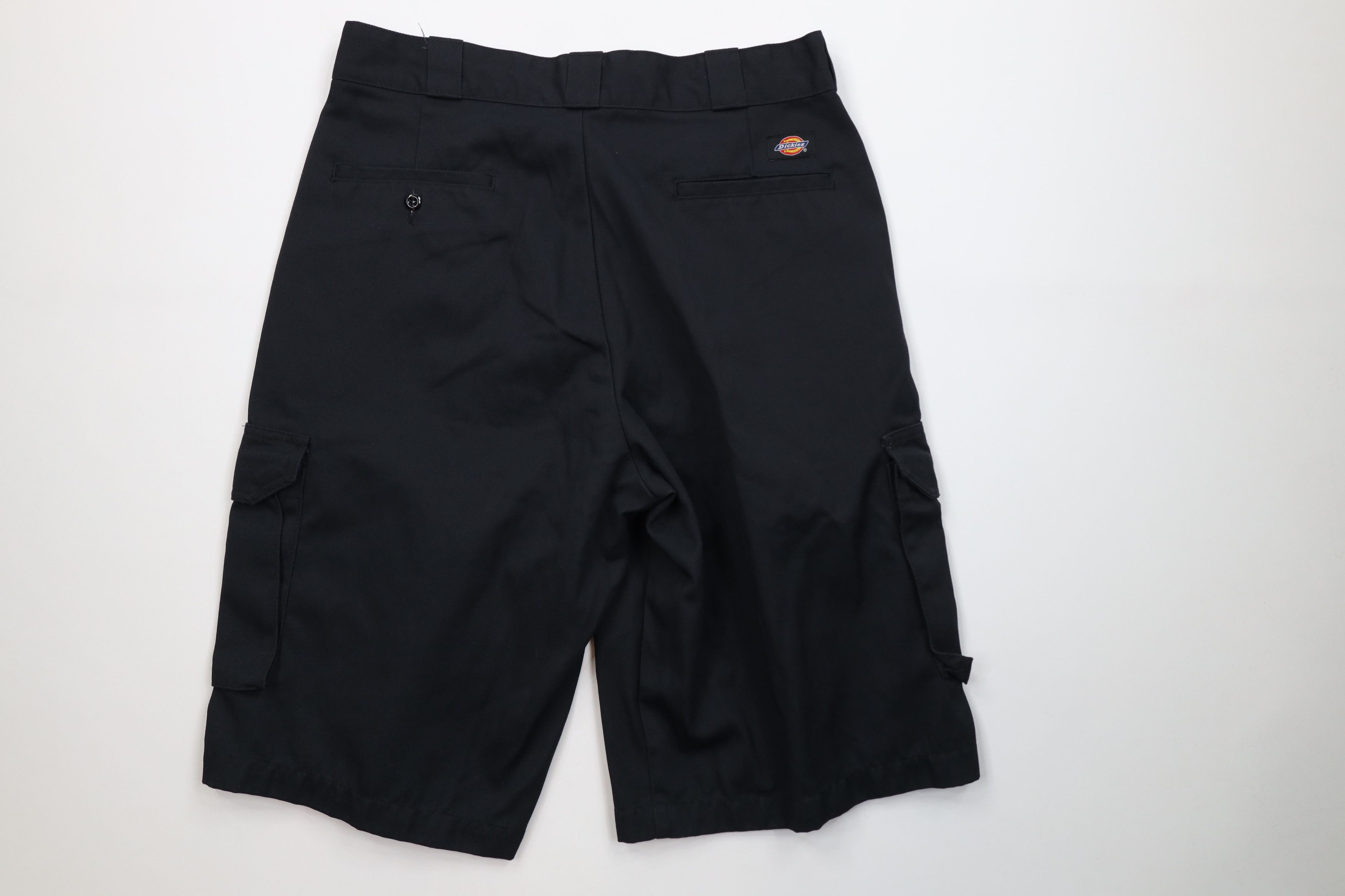 Dickies Vintage Y2K Dickies Loose Fit Cargo Shorts Black Workwear Size US 34 / EU 50 - 10 Thumbnail