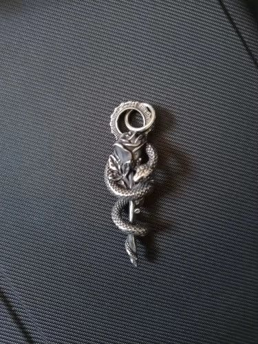Other Flower With Snake Pendant Accessories Necklace Gifts Size ONE SIZE - 1 Thumbnail
