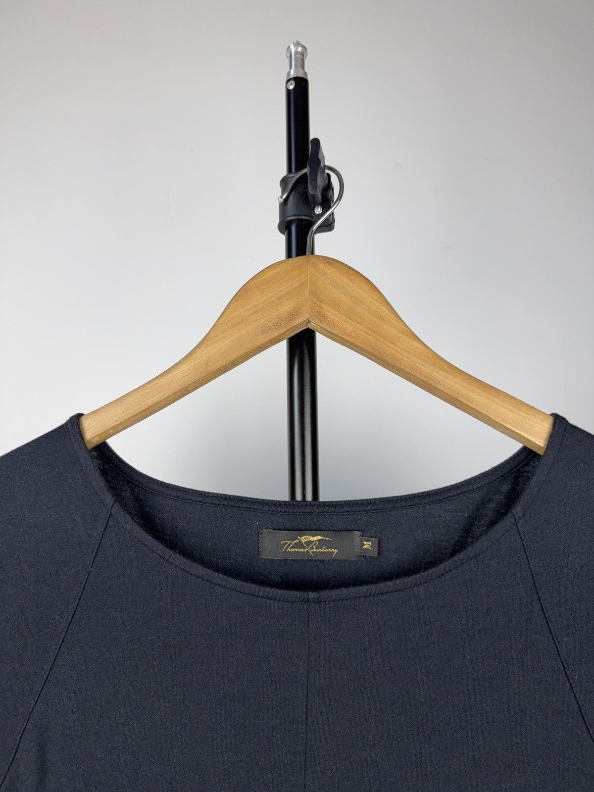 Burberry Vintage 00s Luxury Thomas Burberry Blue Sexy Dress Retro Size M / US 6-8 / IT 42-44 - 3 Thumbnail