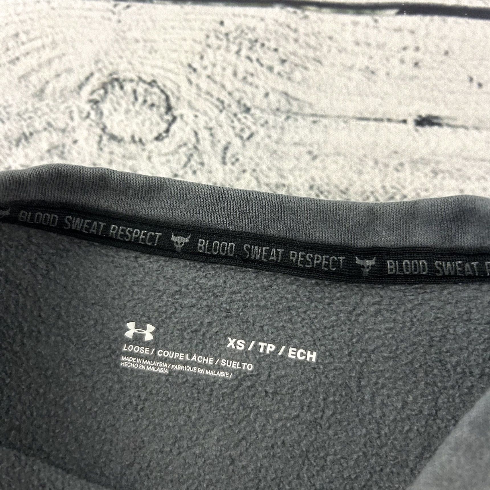 Under Armour Under Armour Project Rock Sweatshirt Women XS Gray Pullover Tie Bottom Activewear 90s? Size XS / US 0-2 / IT 36-38 - 3 Thumbnail