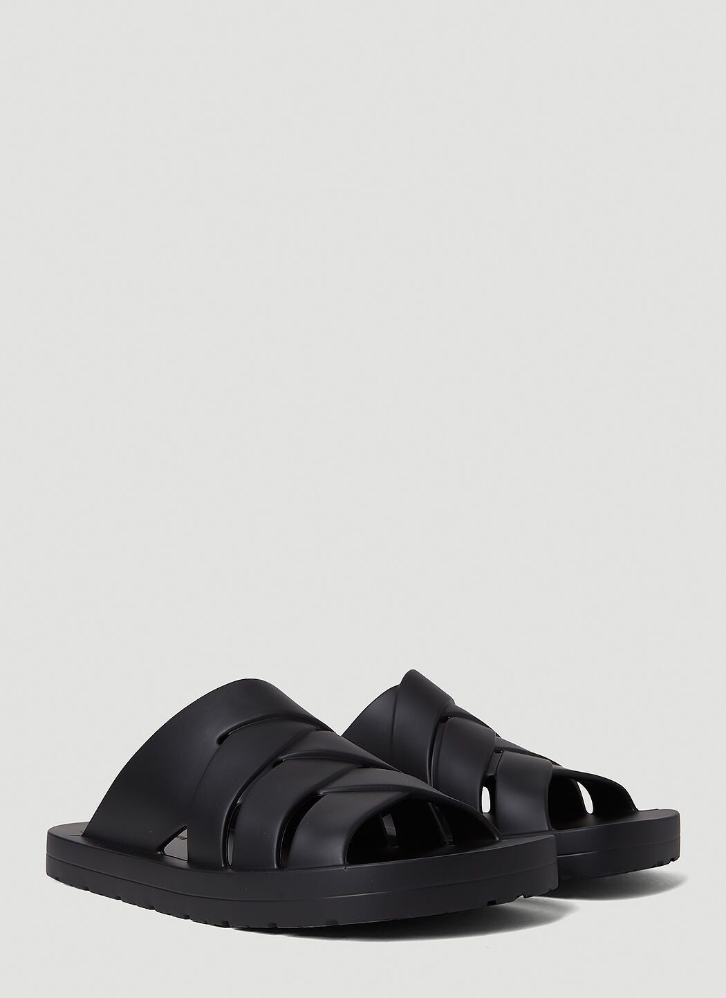 Bottega Veneta o1w1db10525 Flinston Slides in Black Size US 11 / EU 44 - 2 Thumbnail