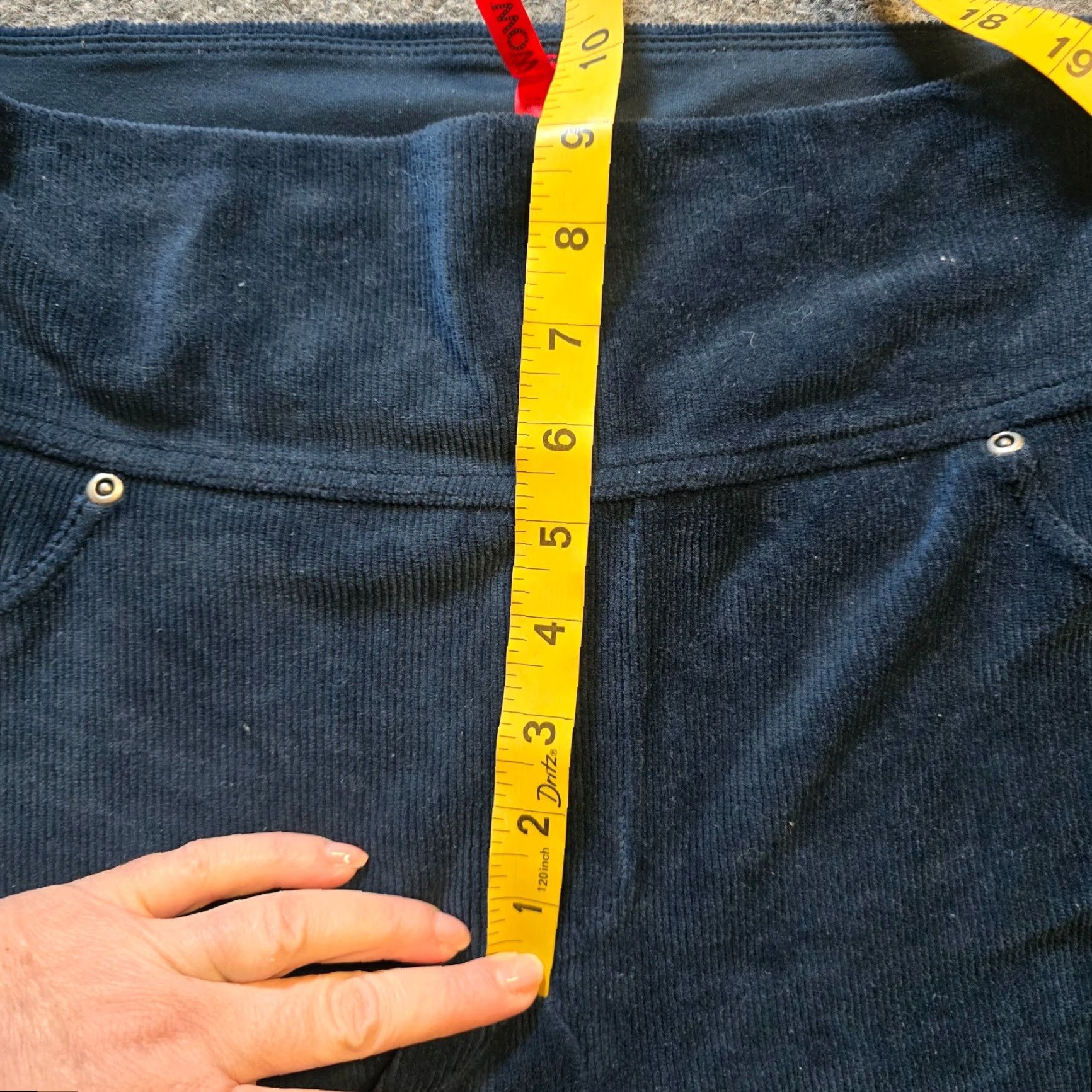 Spanx Spanx Pants Womens Size Large Blue Corduroy Stretch Skinny Ankle Capsule Casual Size 36" / US 14 / IT 50 - 6 Thumbnail