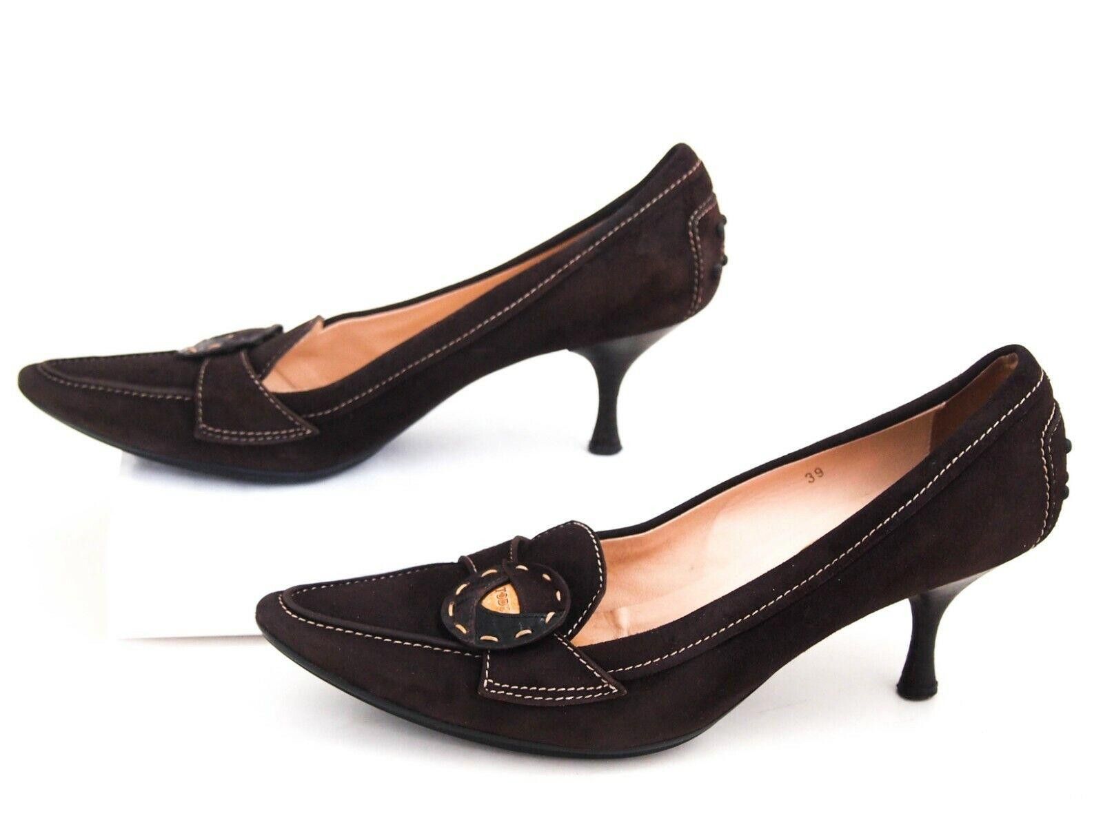 Tod's Tod's Mid Heel Pumps Brown Suede US 9 EU 39 Size US 9 / IT 39 - 4 Thumbnail