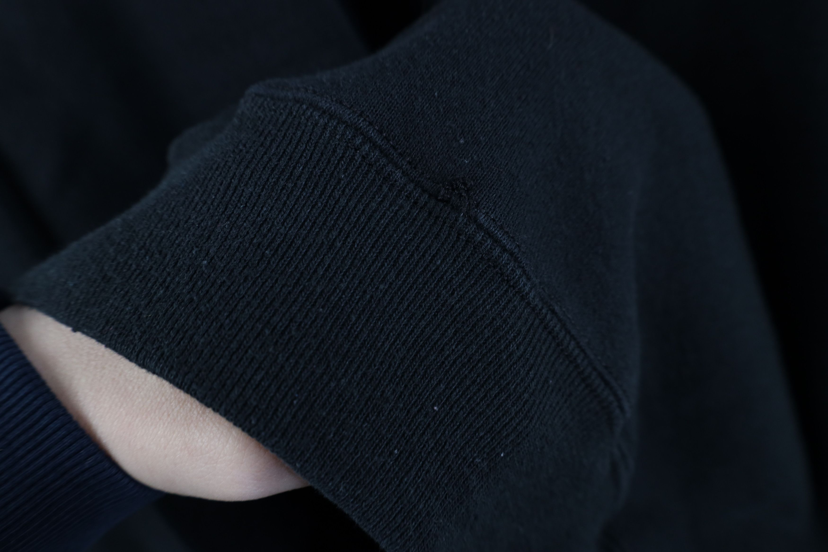 Vintage Vintage 90s Streetwear Blank Crewneck Sweatshirt Black USA Size US XXL / EU 58 / 5 - 4 Thumbnail