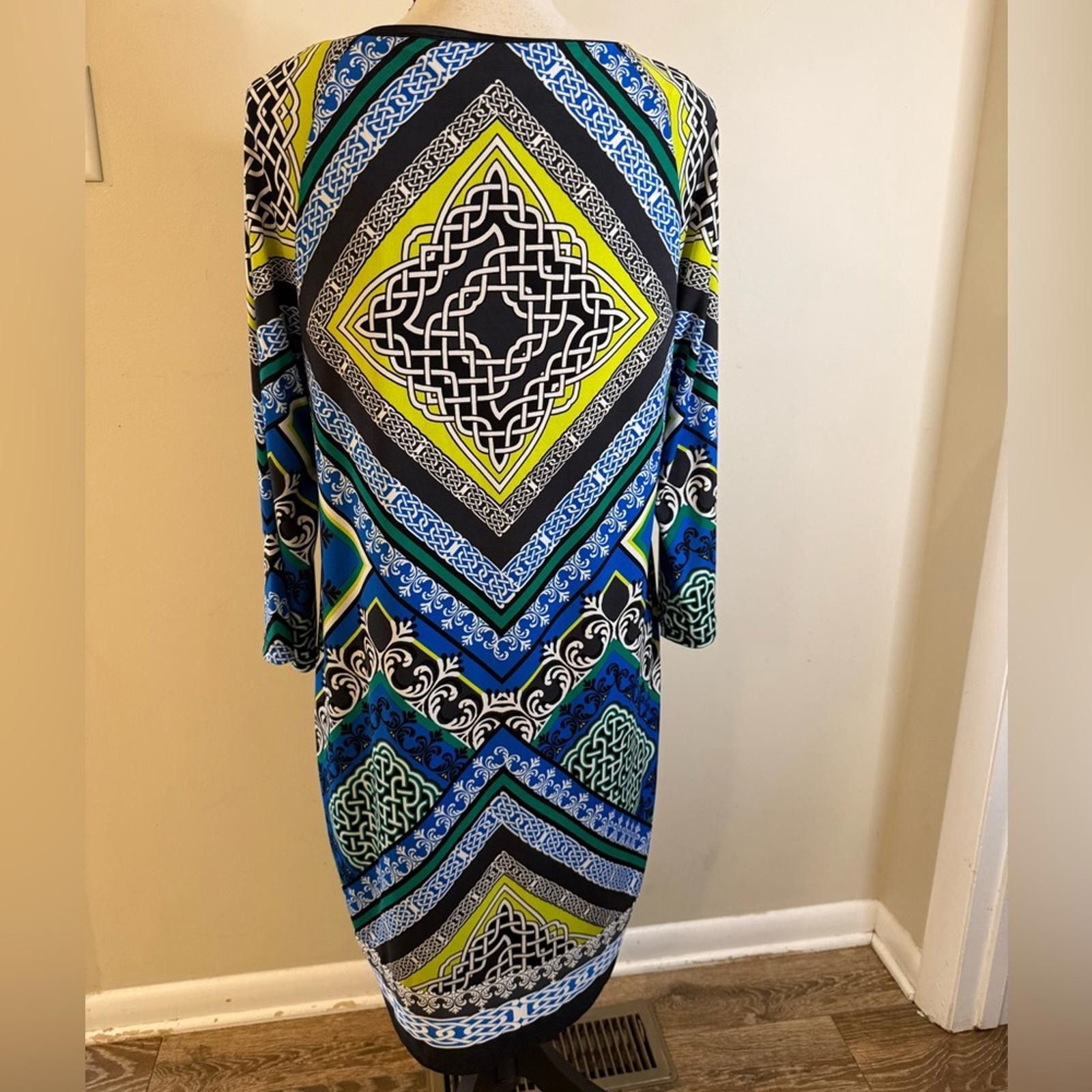 Other Laundry by Shelli Segal multicolored midi sheath dress SZ M Size M / US 6-8 / IT 42-44 - 4 Thumbnail