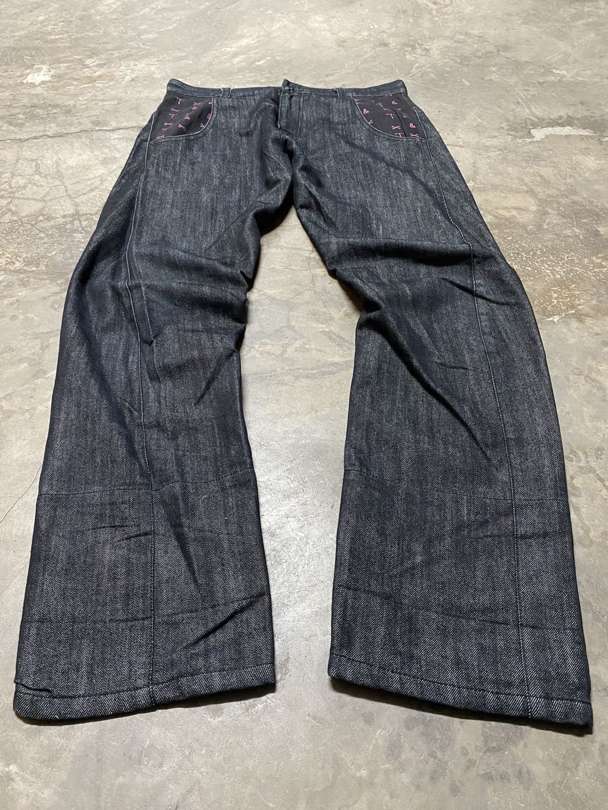 Japanese Brand Flare Jeans Japan Tarnish & Twist Baggy Loose Denim Size US 32 / EU 48 - 1 Thumbnail