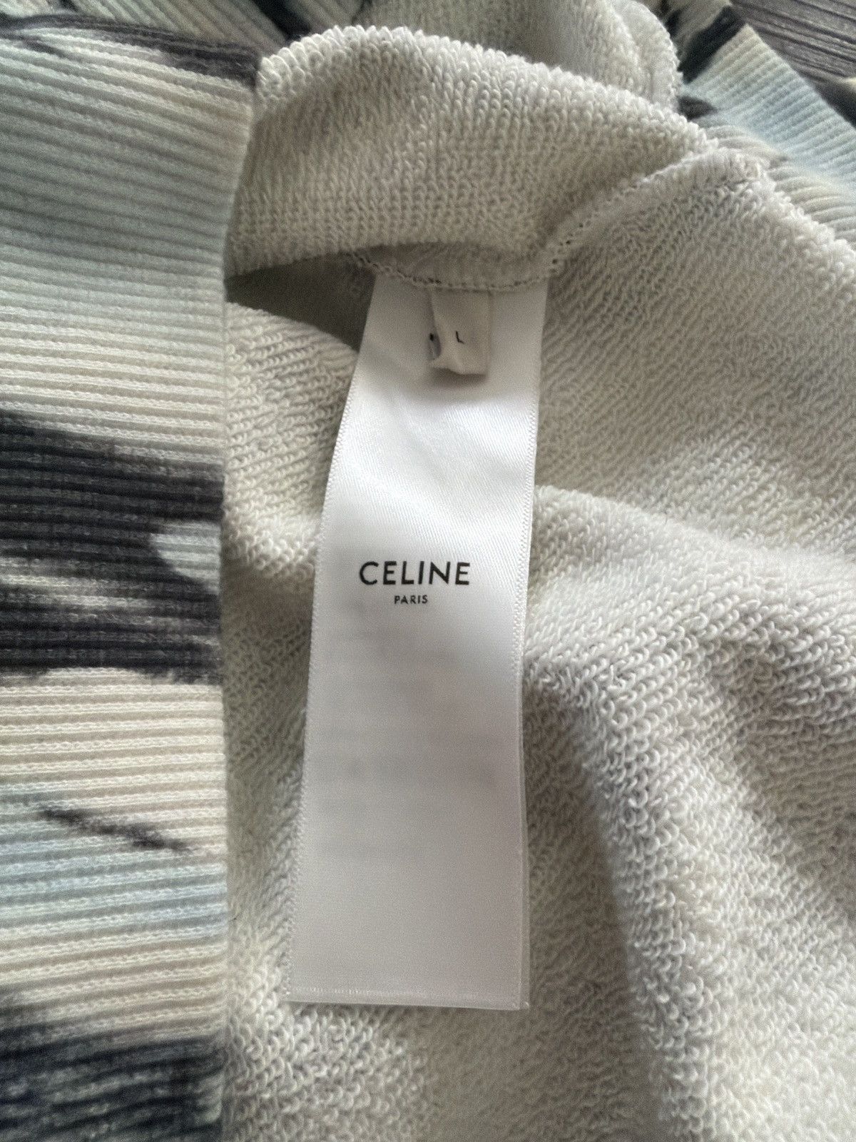 Celine Celine Tie Dye Spiral Multicolor Sweatshirt Size US L / EU 52-54 / 3 - 5 Thumbnail