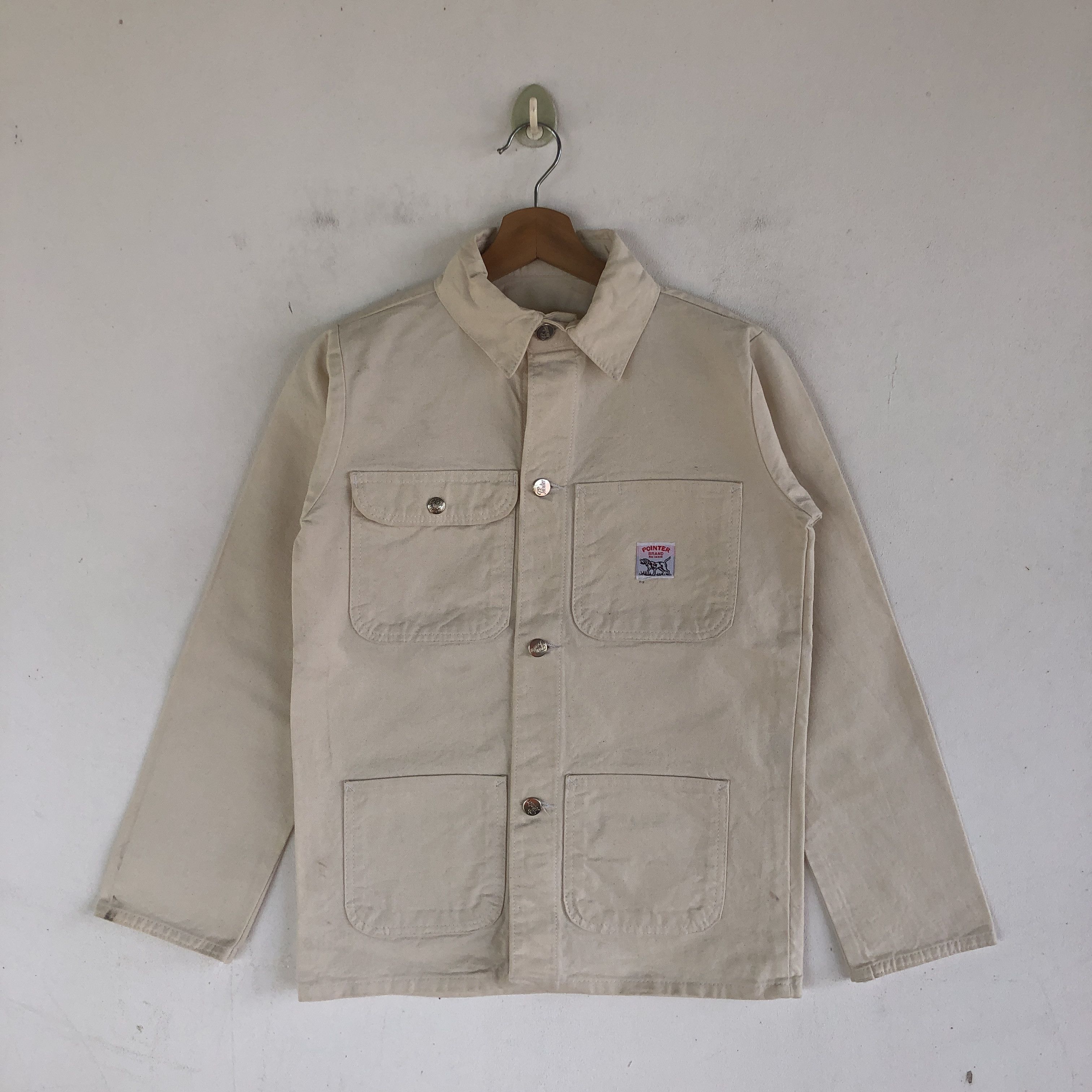 Vintage Vintage 80s Pointer Usa Chore Jacket Dirty Workers Jacket Size US S / EU 44-46 / 1 - 1 Thumbnail
