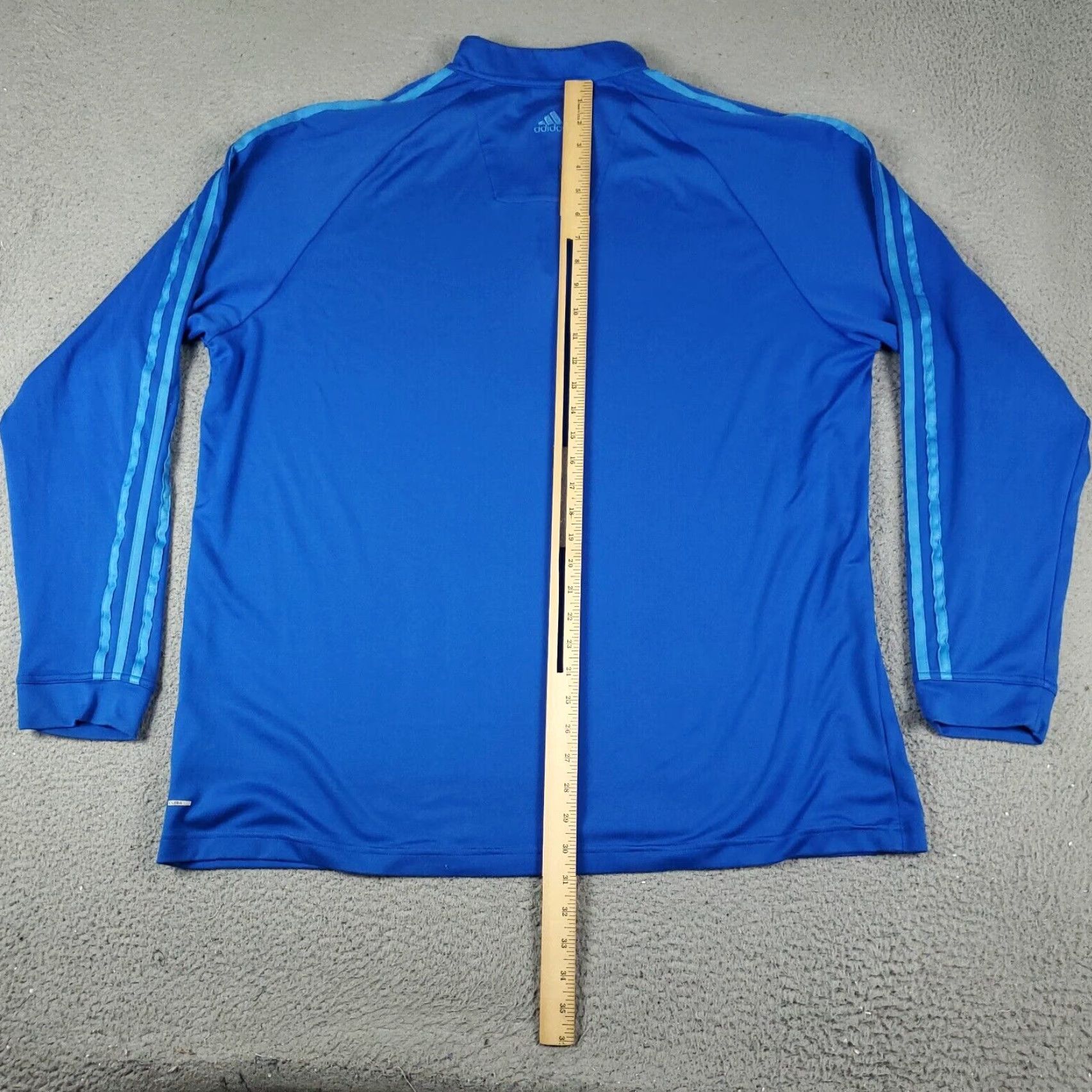 Adidas Adidas Sweater Mens XL Blue 1/4 Zip Pullover Casual Knit Size US XL / EU 56 / 4 - 5 Thumbnail