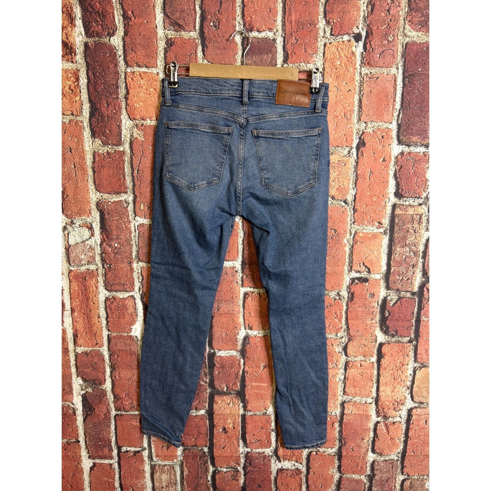 Lucky Brand Lucky Brand Ava Mid Rise Skinny Jeans Womens 4 Blue 27in Inseam 28in 5-Pocket Denim Cotton Blend Stretch Regular Size 4 Size 27" / US 4 / IT 40 - 3 Thumbnail