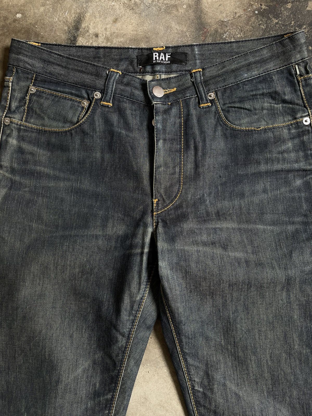 Raf by Raf Simons Raf By Raf Simons Waxed Denim Pants Size US 31 - 6 Thumbnail