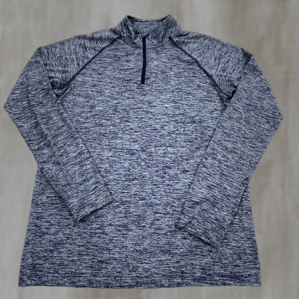 Under Armour Under Armour Shirt Men Small Heather Blue Pullover Quarter Zip Performance Tee Shirt Venturi? Size US S / EU 44-46 / 1 - 1 Thumbnail