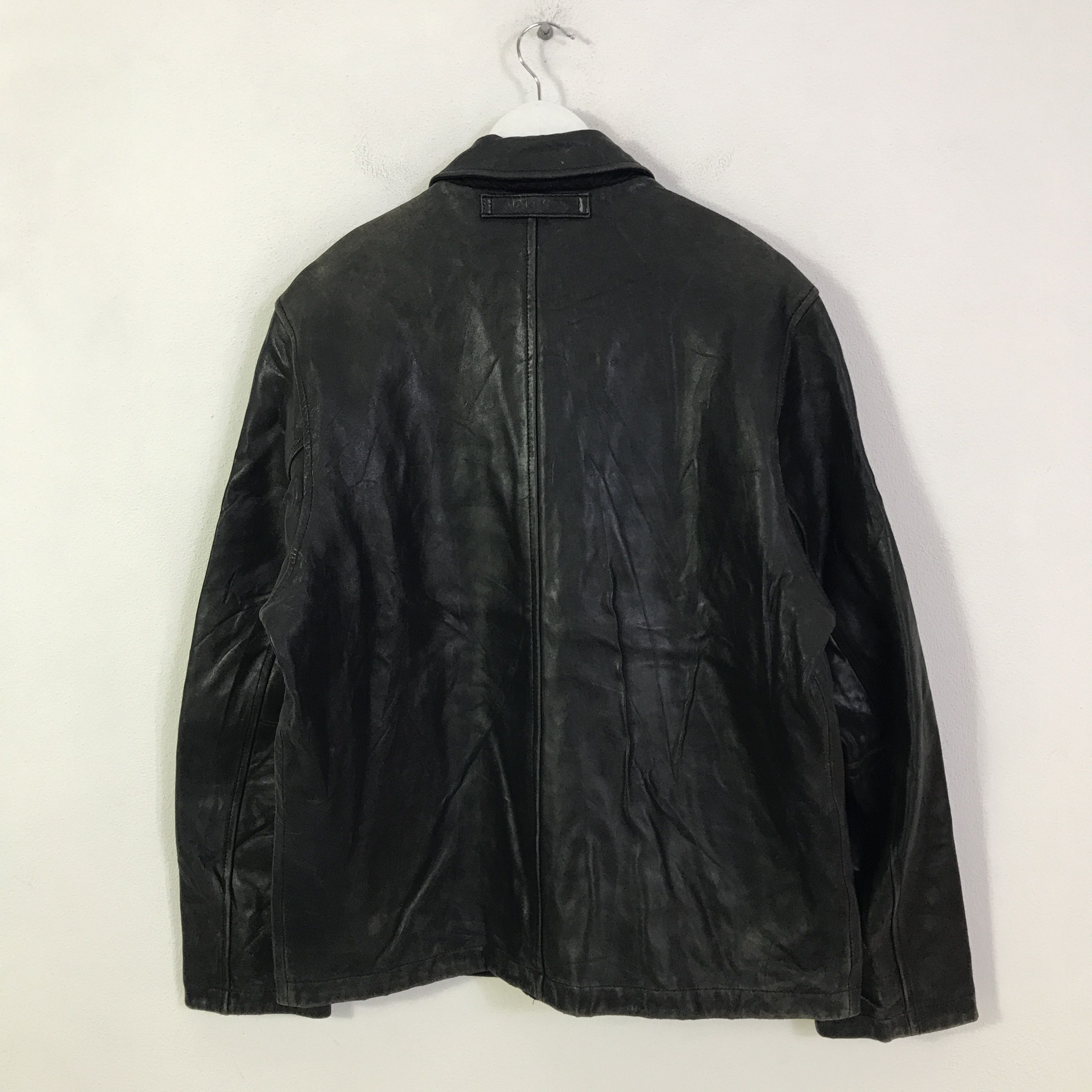 Nautica nautica black leather jacket K115B17 Size US L / EU 52-54 / 3 - 3 Thumbnail