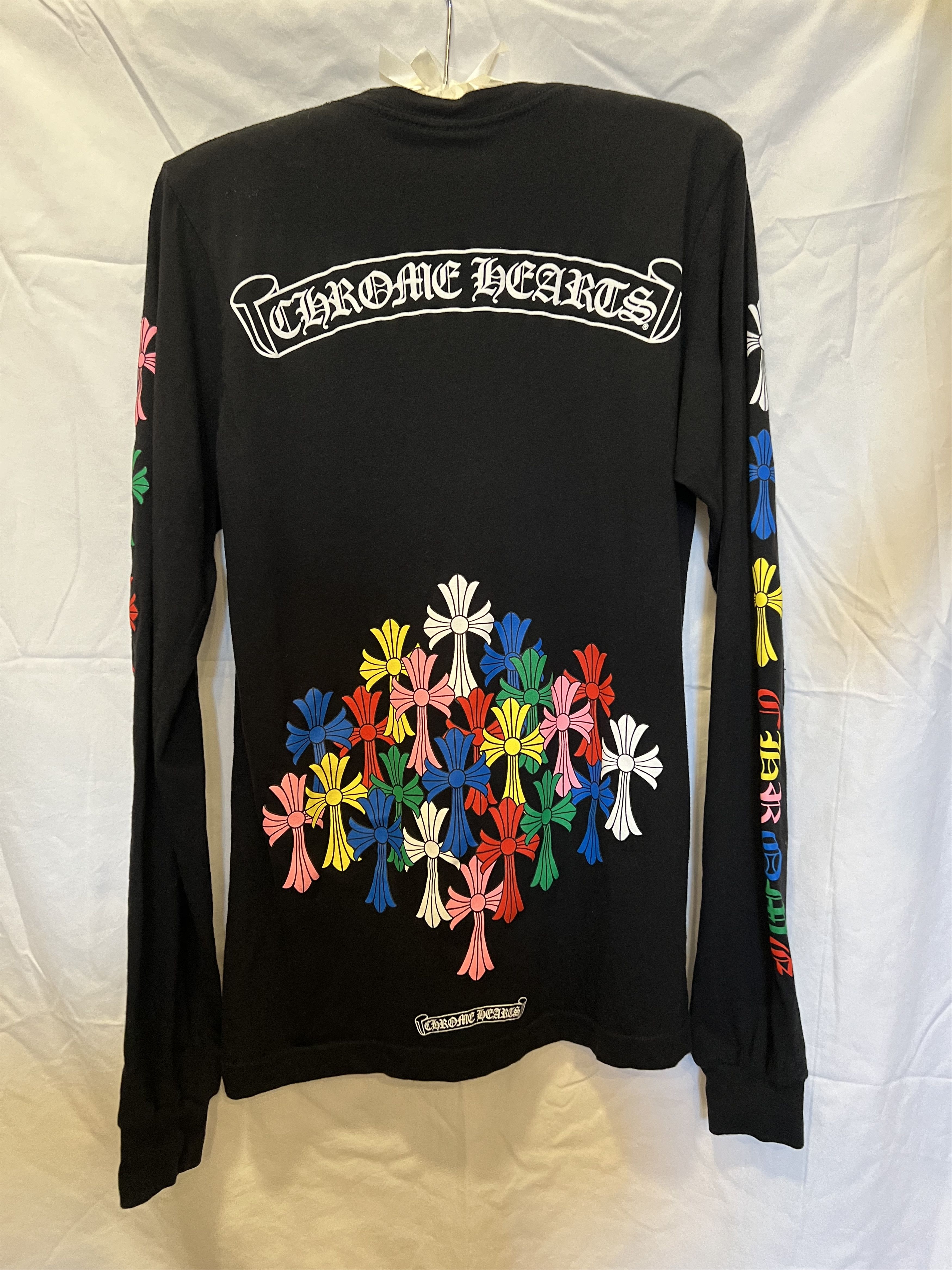 Chrome Hearts Multi Colour CH Cross Long Sleeve T-Shirt