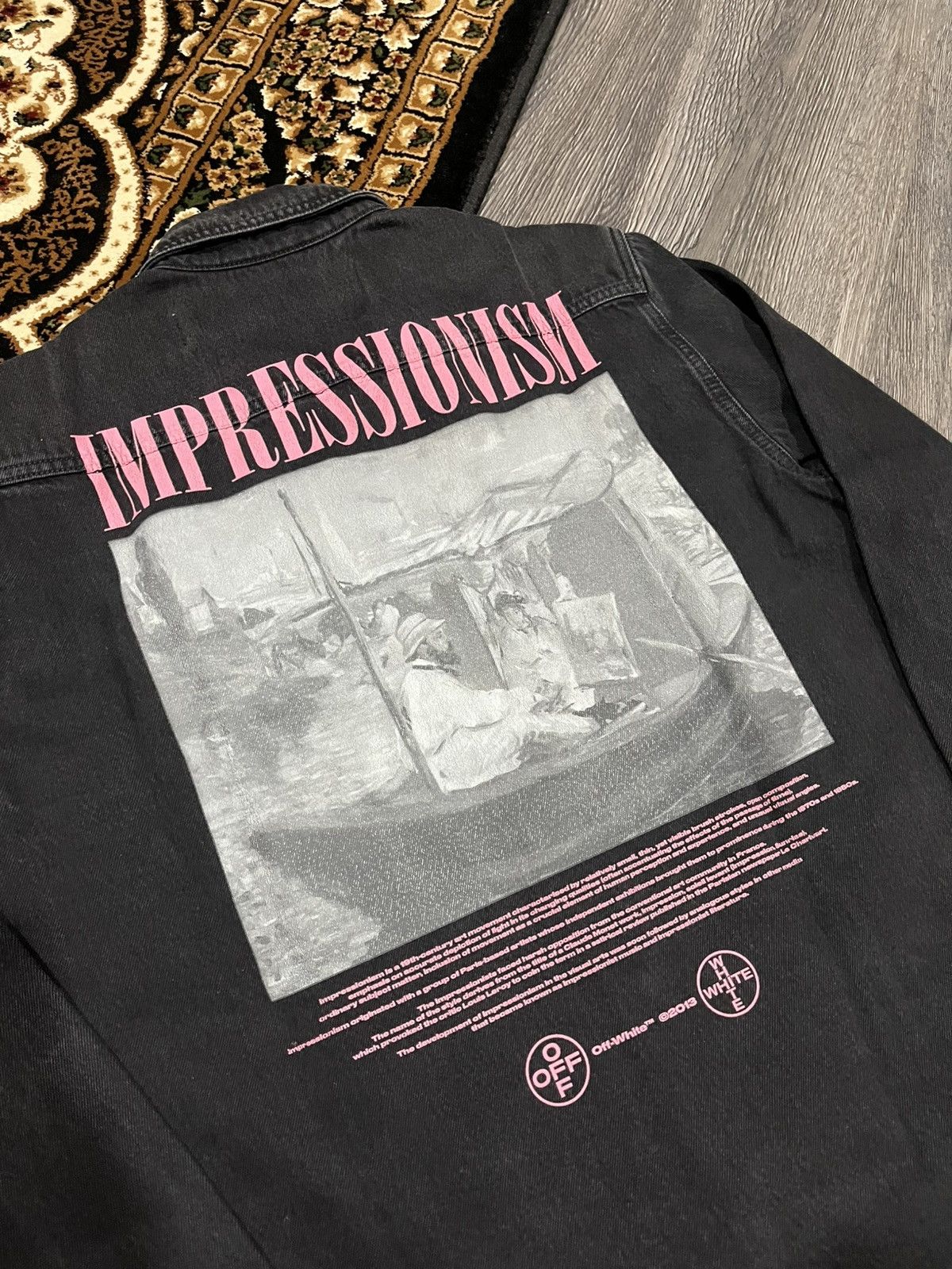 Off-White Off-White "Impressionism" Print Denim Jacket Size US S / EU 44-46 / 1 - 2 Thumbnail