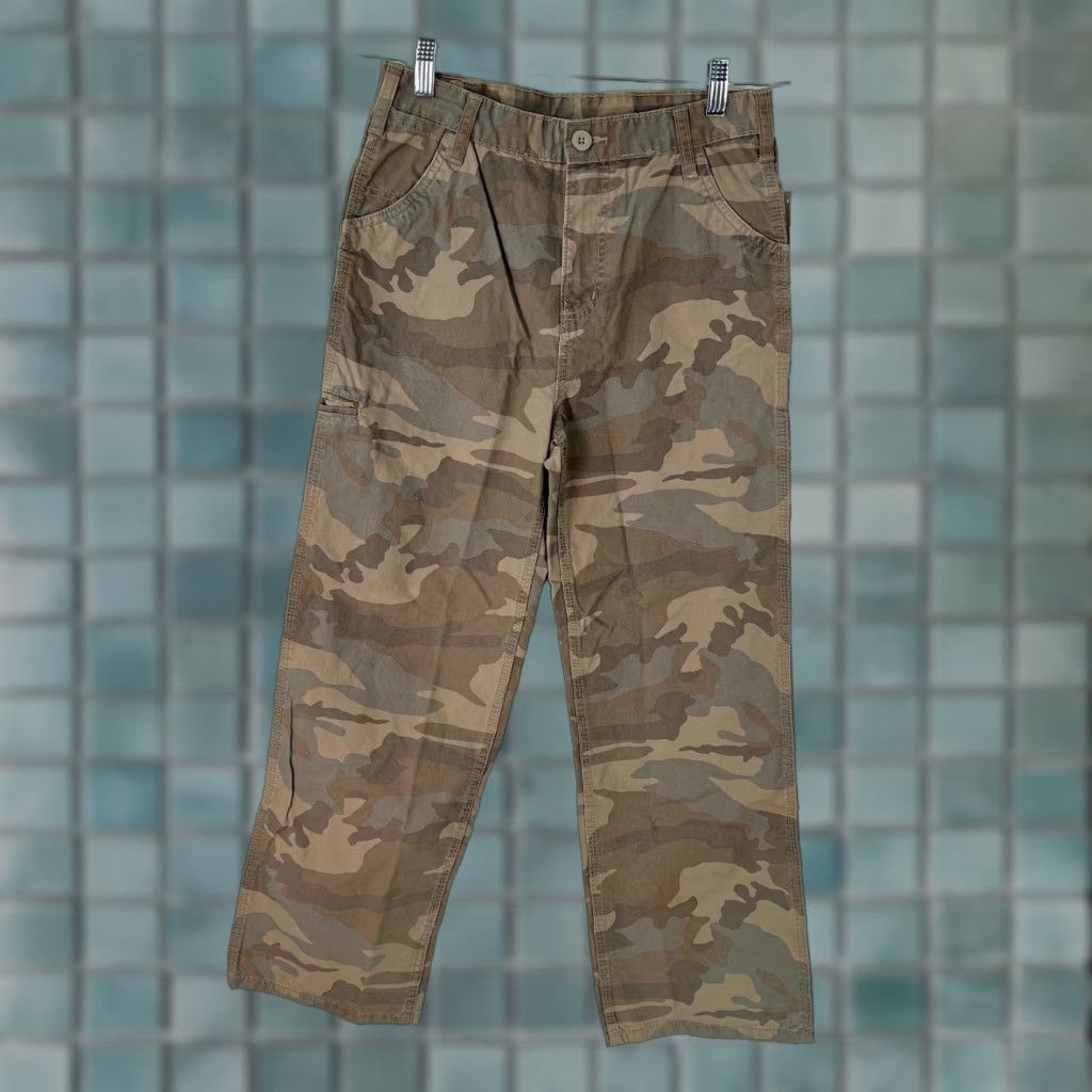 Faded Glory Faded Glory Brown Camouflage Canvas Carpenter Pants Size 14 Regular Fit Mens Size US 32 / EU 48 - 1 Thumbnail