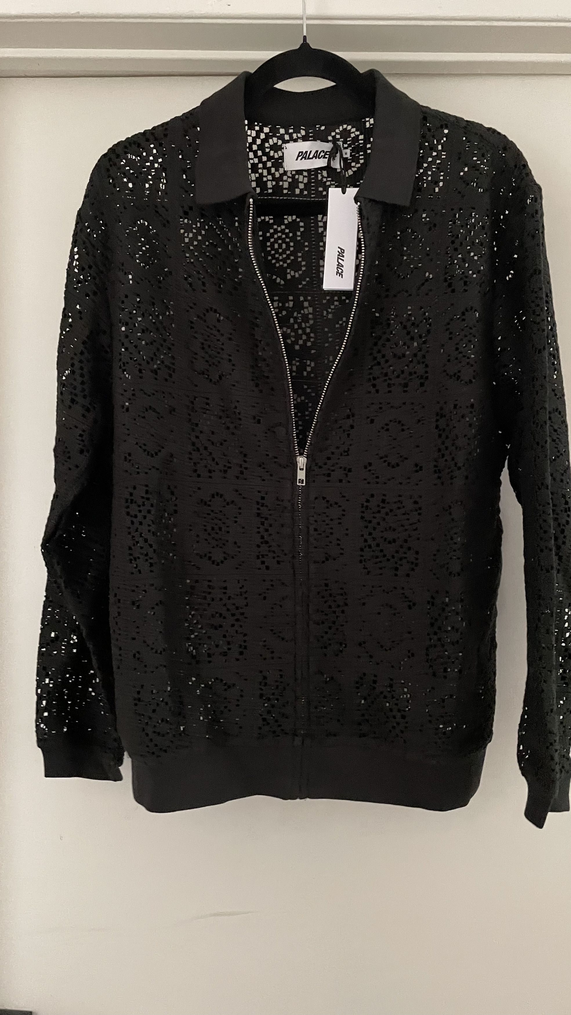 Palace Crochet Zip Long Sleeve Polo Size US M / EU 48-50 / 2 - 6 Thumbnail