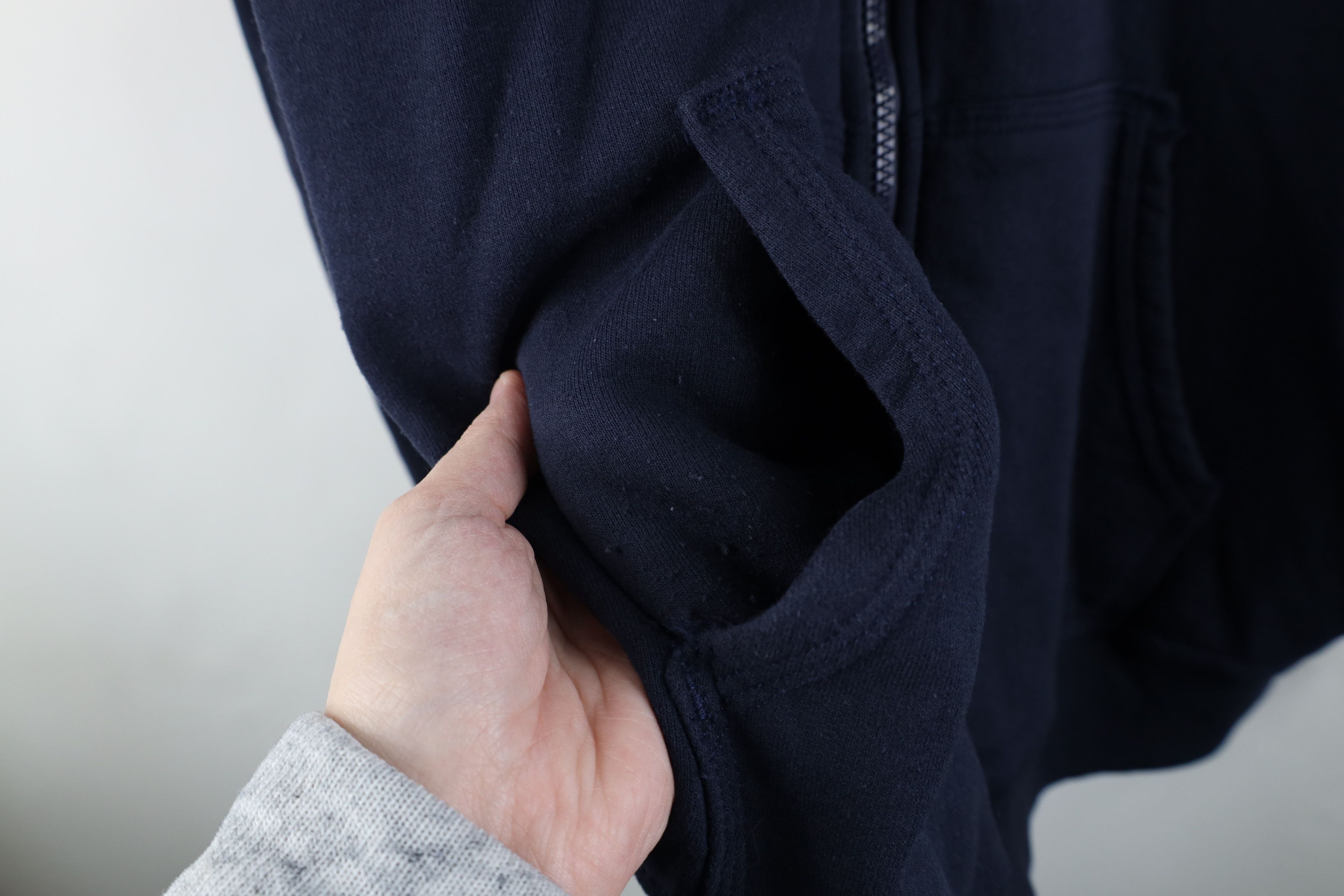Champion × Vintage Vintage Champion Monochrome Full Zip Hoodie Sweatshirt Blue Size US XL / EU 56 / 4 - 7 Thumbnail