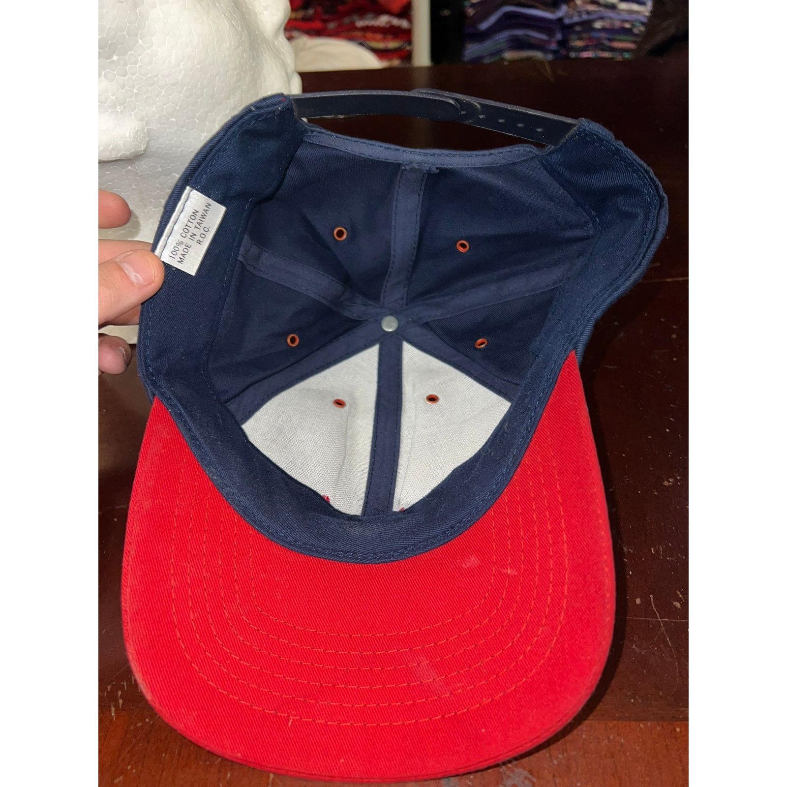 Budweiser Vintage Budweiser Snapback Blue Red Logo Hat Cap Headwear Size ONE SIZE - 7 Thumbnail