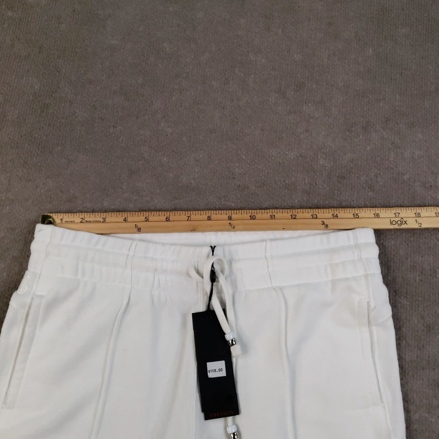 Vintage Greyson Archer Shorts Womens Small White Golf Fleece Drawstring Pull On Casual Z Size 28" / US 6 / IT 42 - 7 Thumbnail