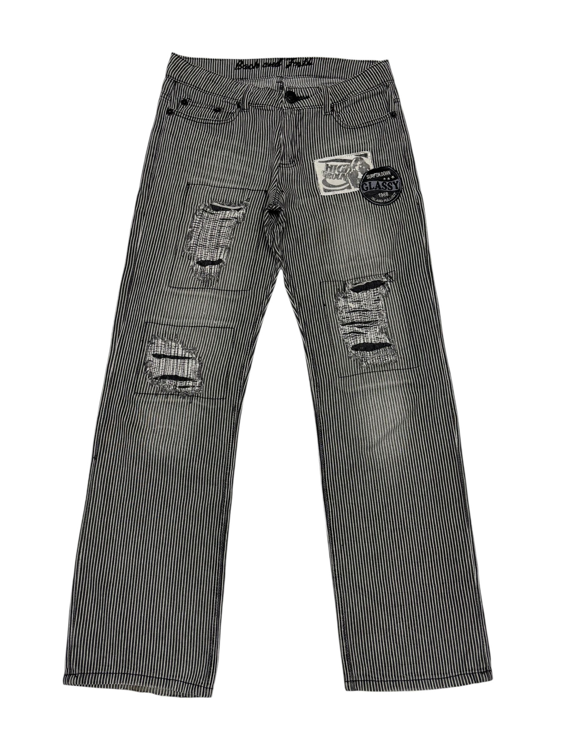 Hysteric Glamour Hysteric Glamour Style Hickory Stripe Back And Forth Jeans Size US 31 - 8 Thumbnail