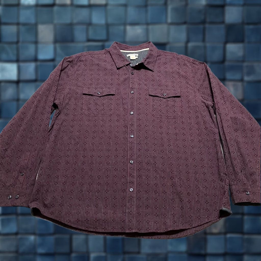 Carbon2Cobalt Carbon 2 Cobalt Mens XL Shirt Multicolor Plaid Check Long Sleeve Button-Front - 1970 Size US XL / EU 56 / 4 - 1 Thumbnail