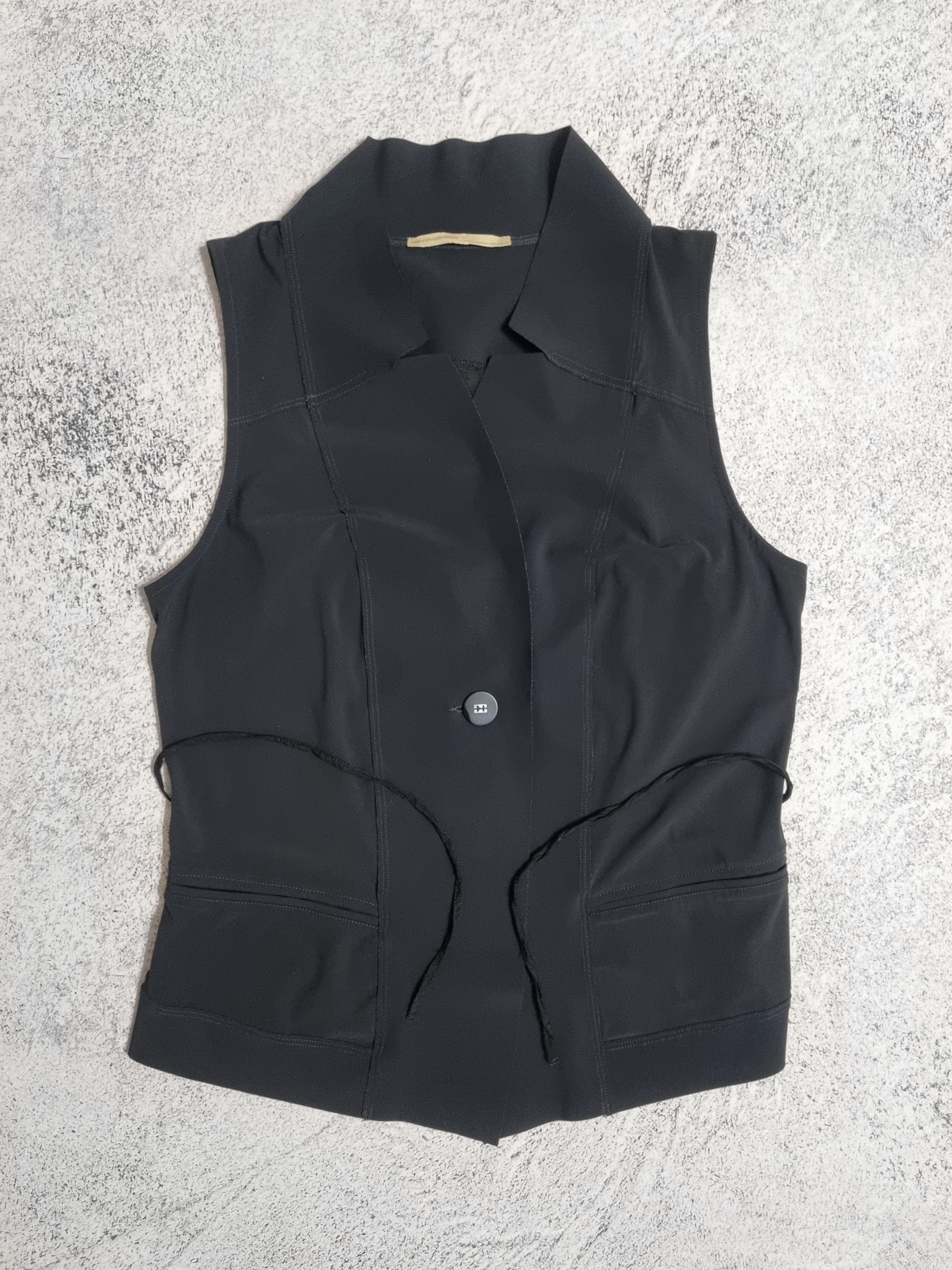 Marithe + Francois Girbaud Marithé + François Girbaud Avant Garde Blouse Vest Size L / US 10 / IT 46 - 3 Thumbnail