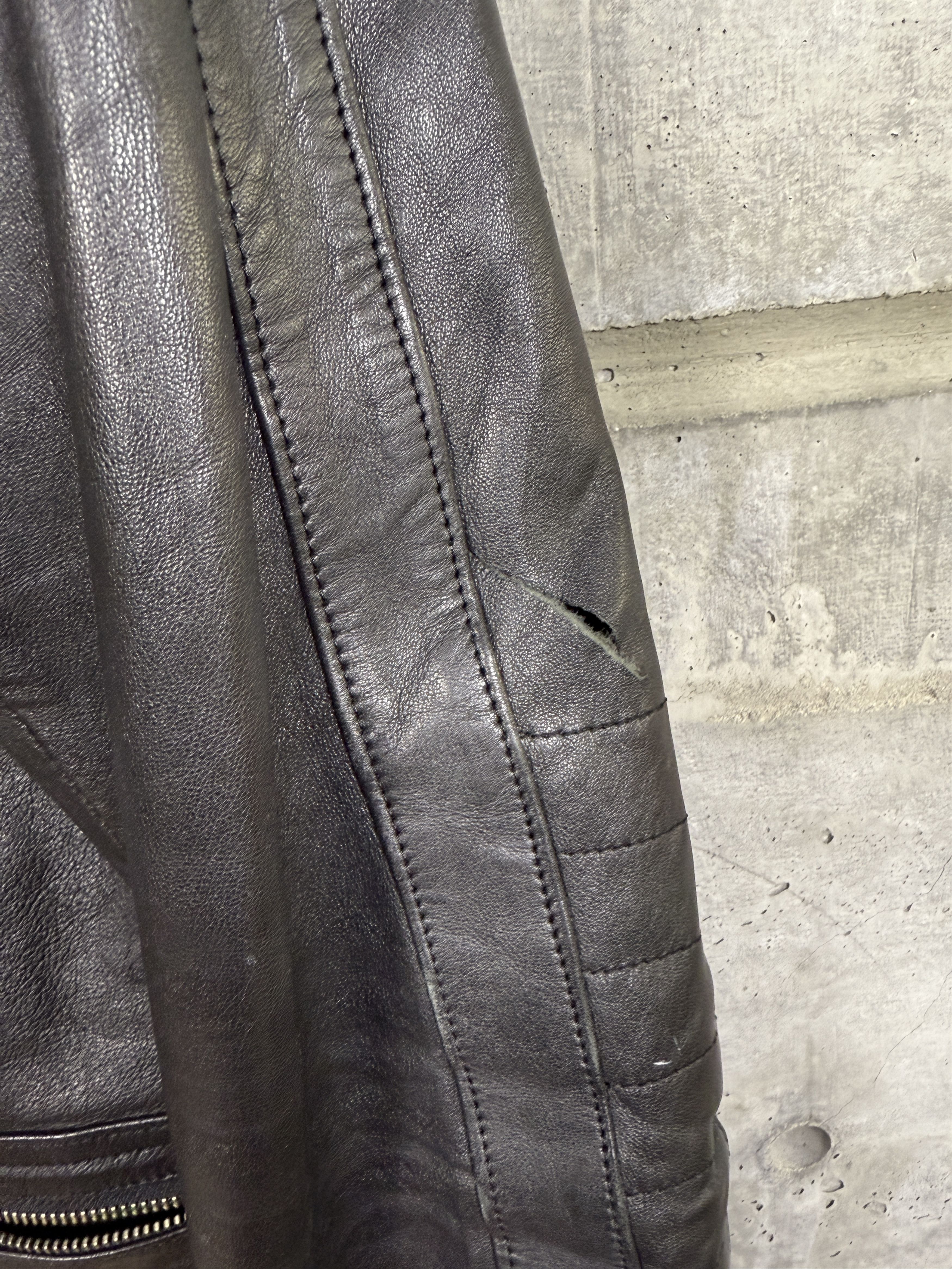 Blackmeans Blackmeans Leather Moto Jacket Size US XL / EU 56 / 4 - 3 Thumbnail