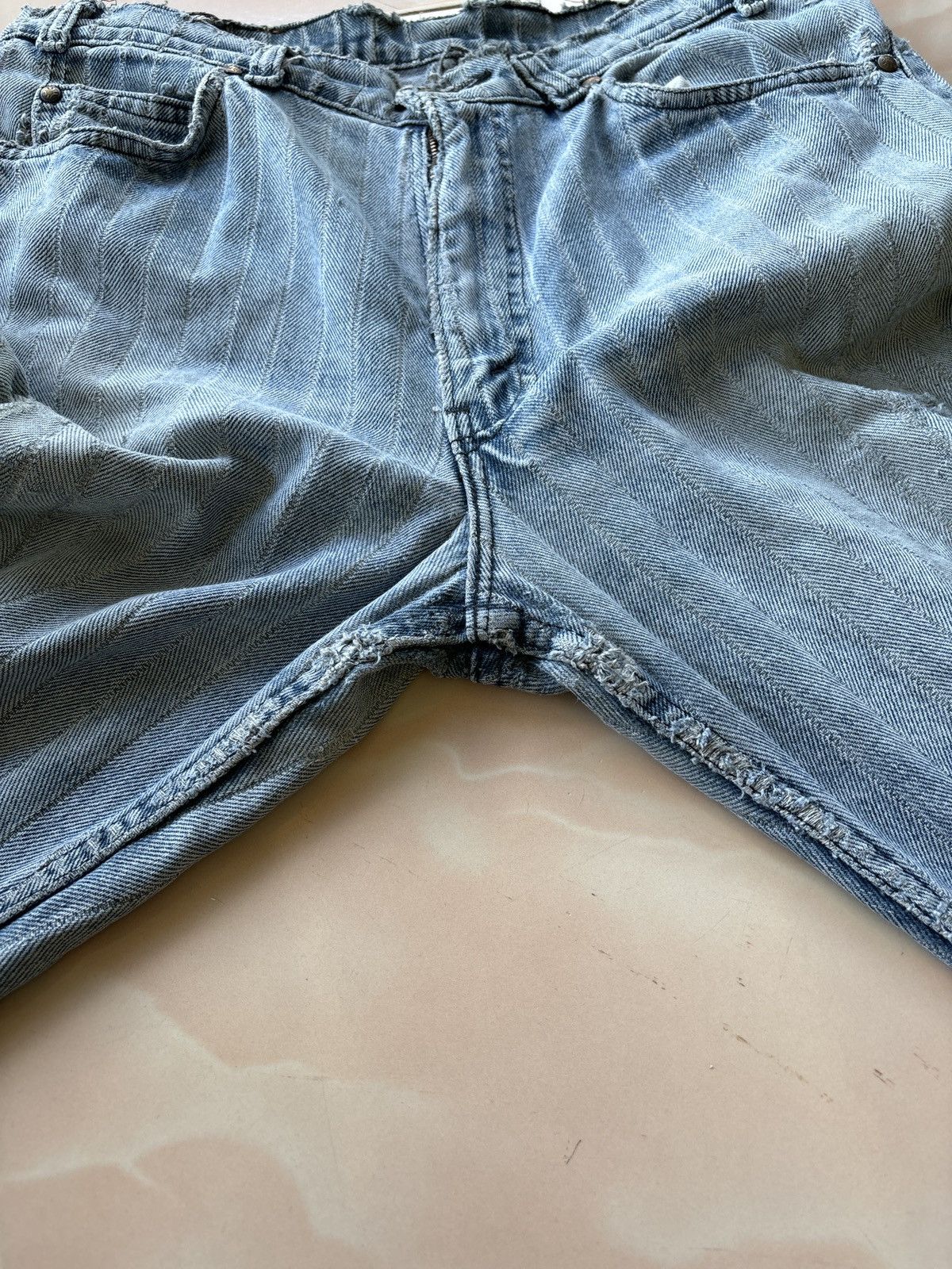 Levi's Vintage 80’s Levi’s 515 Made In USA Distressed Denim Size US 34 / EU 50 - 14 Thumbnail
