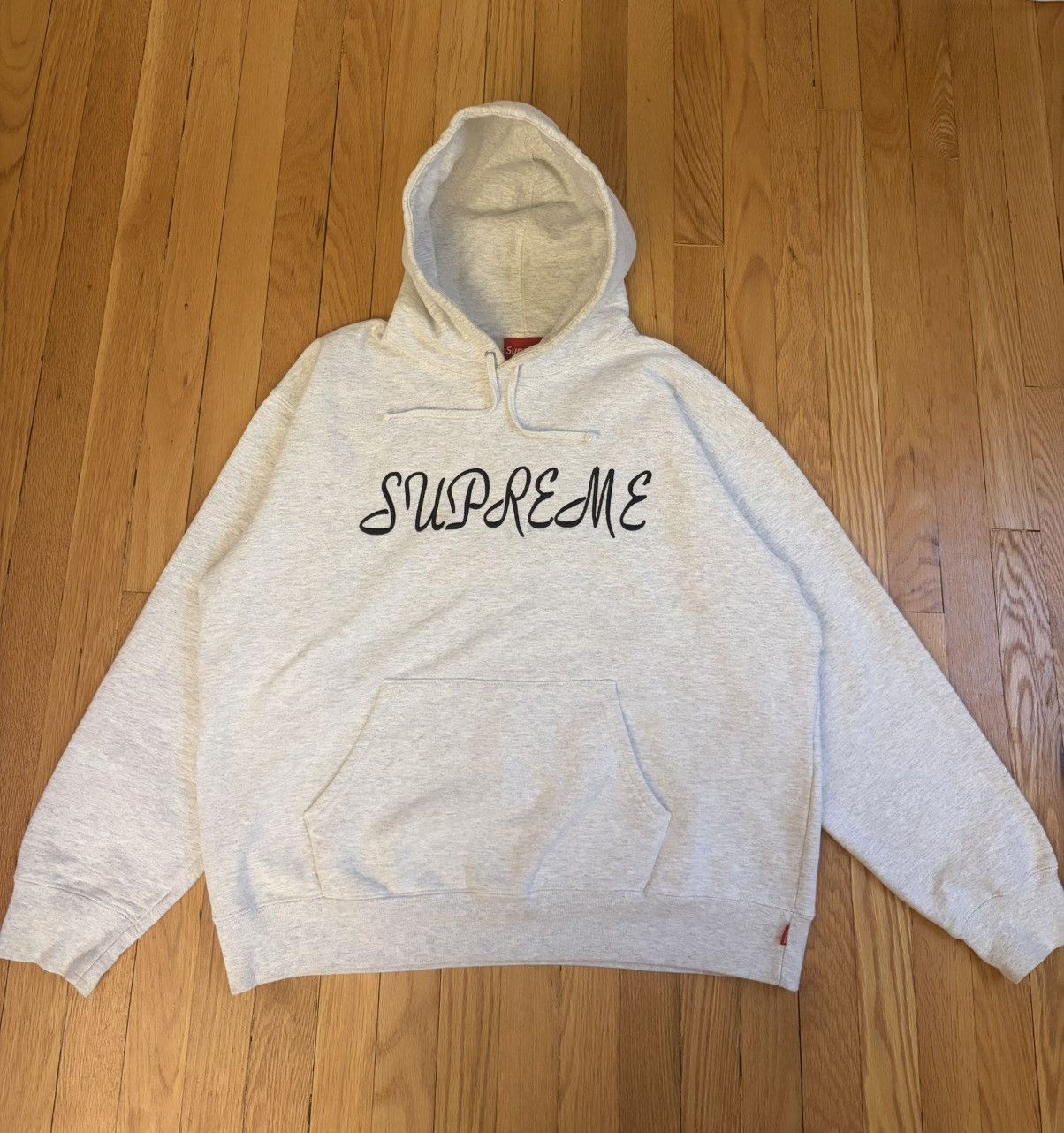 Supreme Supreme script hoodie Size US L / EU 52-54 / 3 - 1 Thumbnail