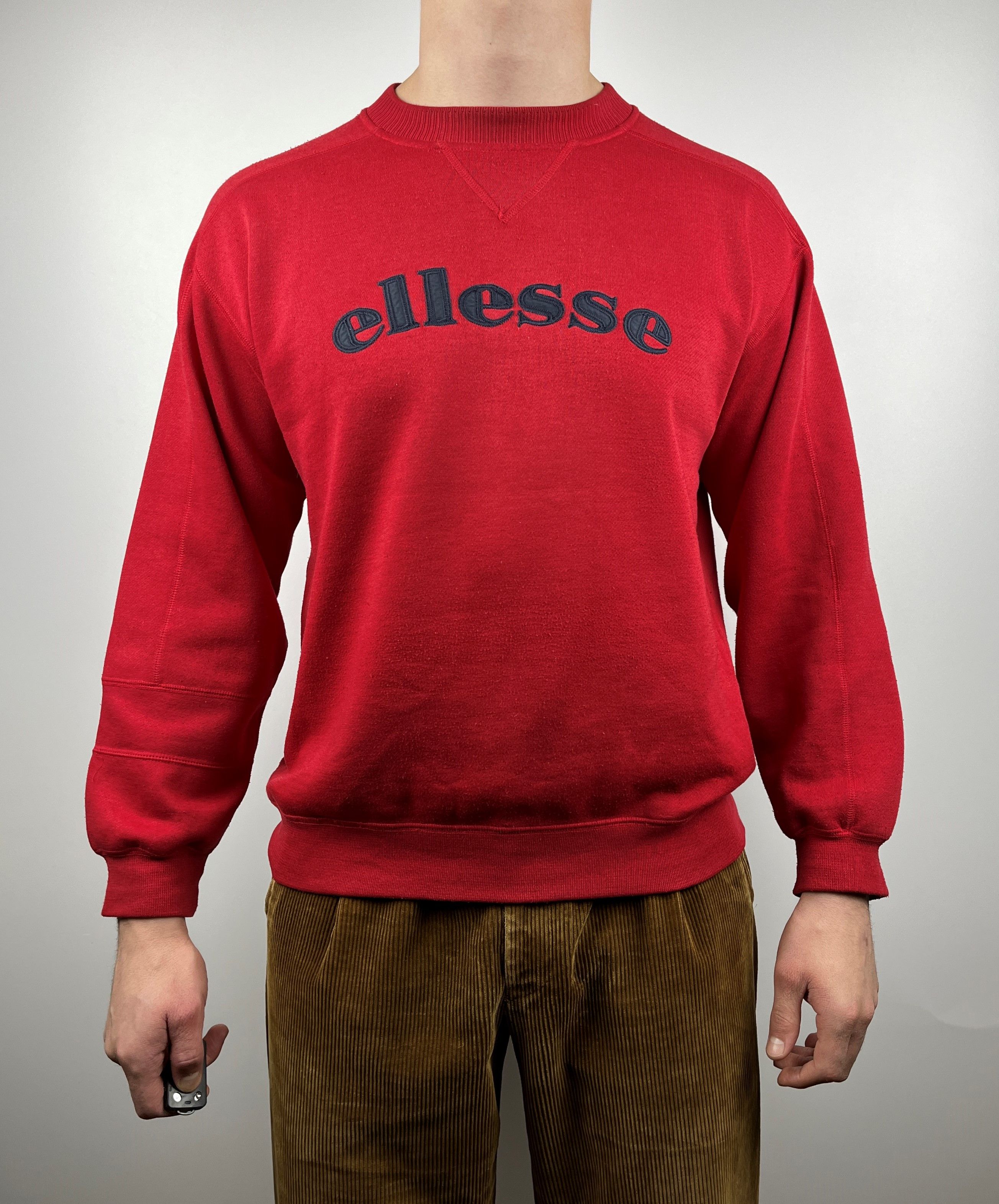 Ellesse 90's Ellesse Big Embroidered Logo Vintage Sweatshirt Size US M / EU 48-50 / 2 - 2 Thumbnail