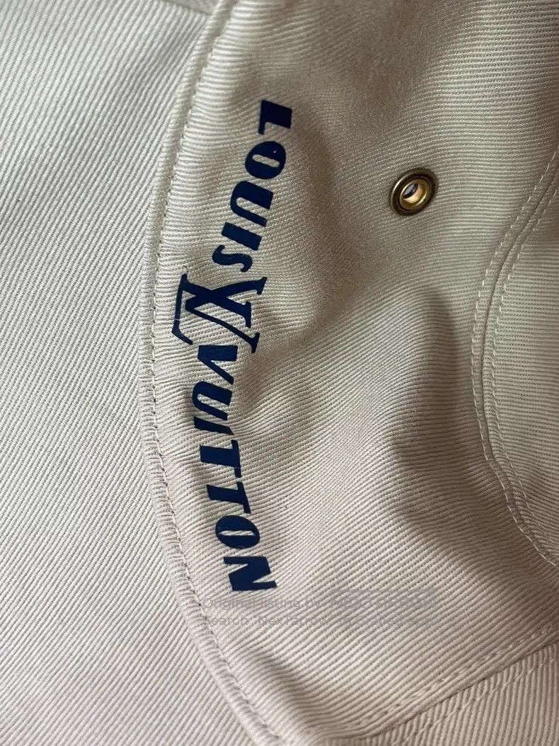 Louis Vuitton Louis Vuitton Blue denim full of presbyopic print hat Size ONE SIZE - 6 Thumbnail