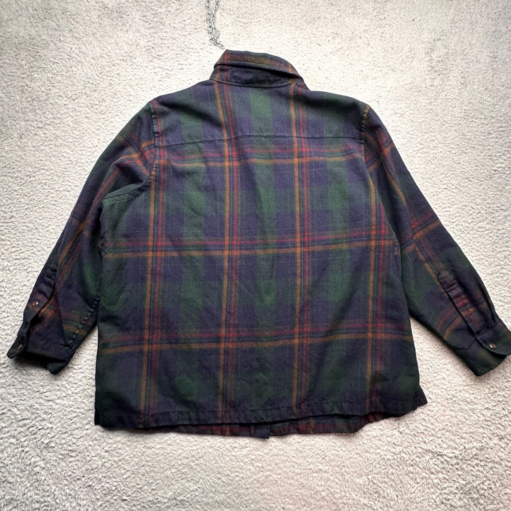 Ralph Lauren Ralph Lauren Wool Flannel Long Sleeve Plaid Shirt Womens 2X Green Button Up Size XXL / US 16-18 / IT 52-54 - 6 Thumbnail