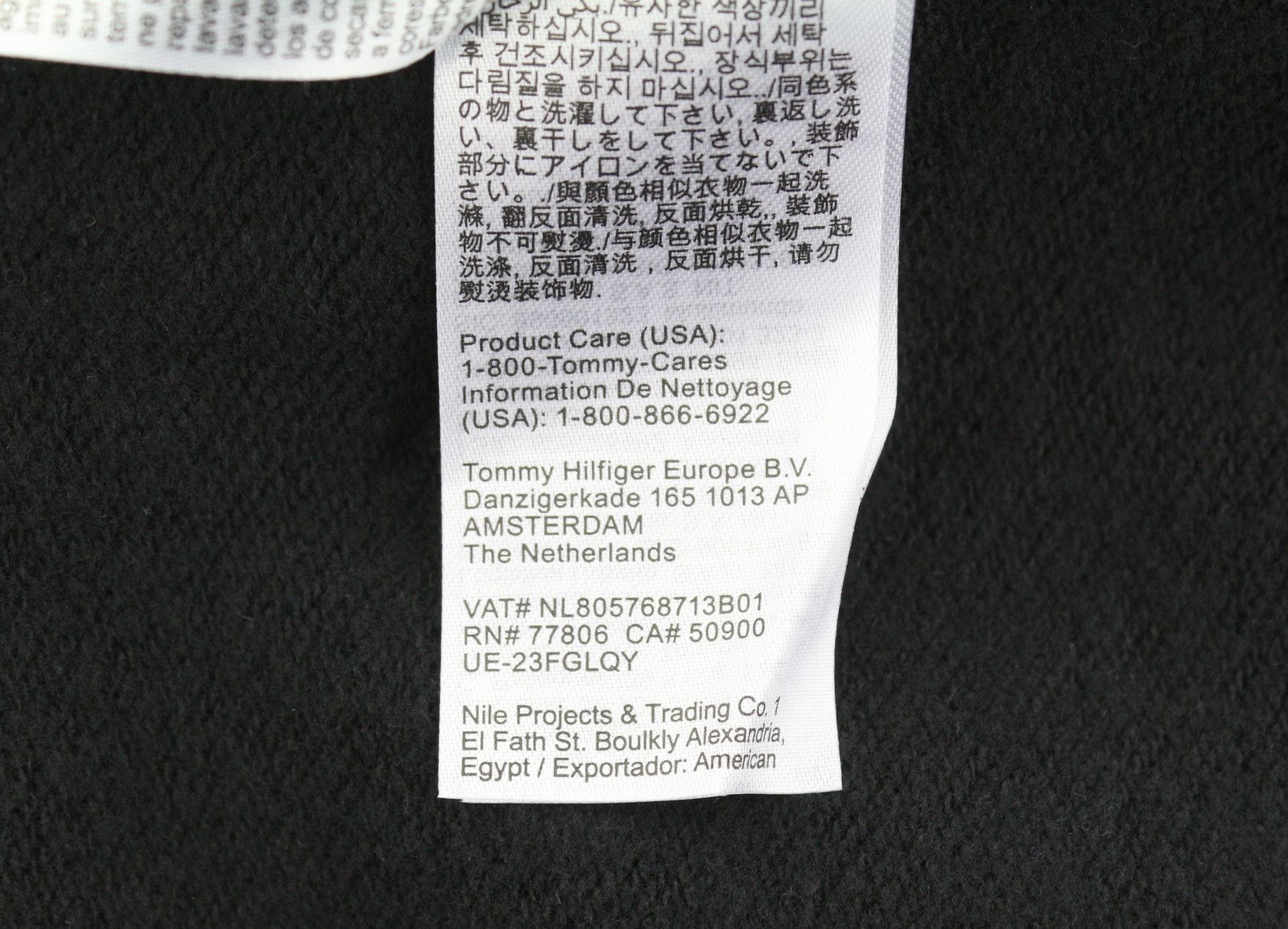 Tommy Hilfiger BXY LOFO DRAWCOR XL Black Unisex Hoodie 87411 Size XL / US 12-14 / IT 48-50 - 8 Thumbnail