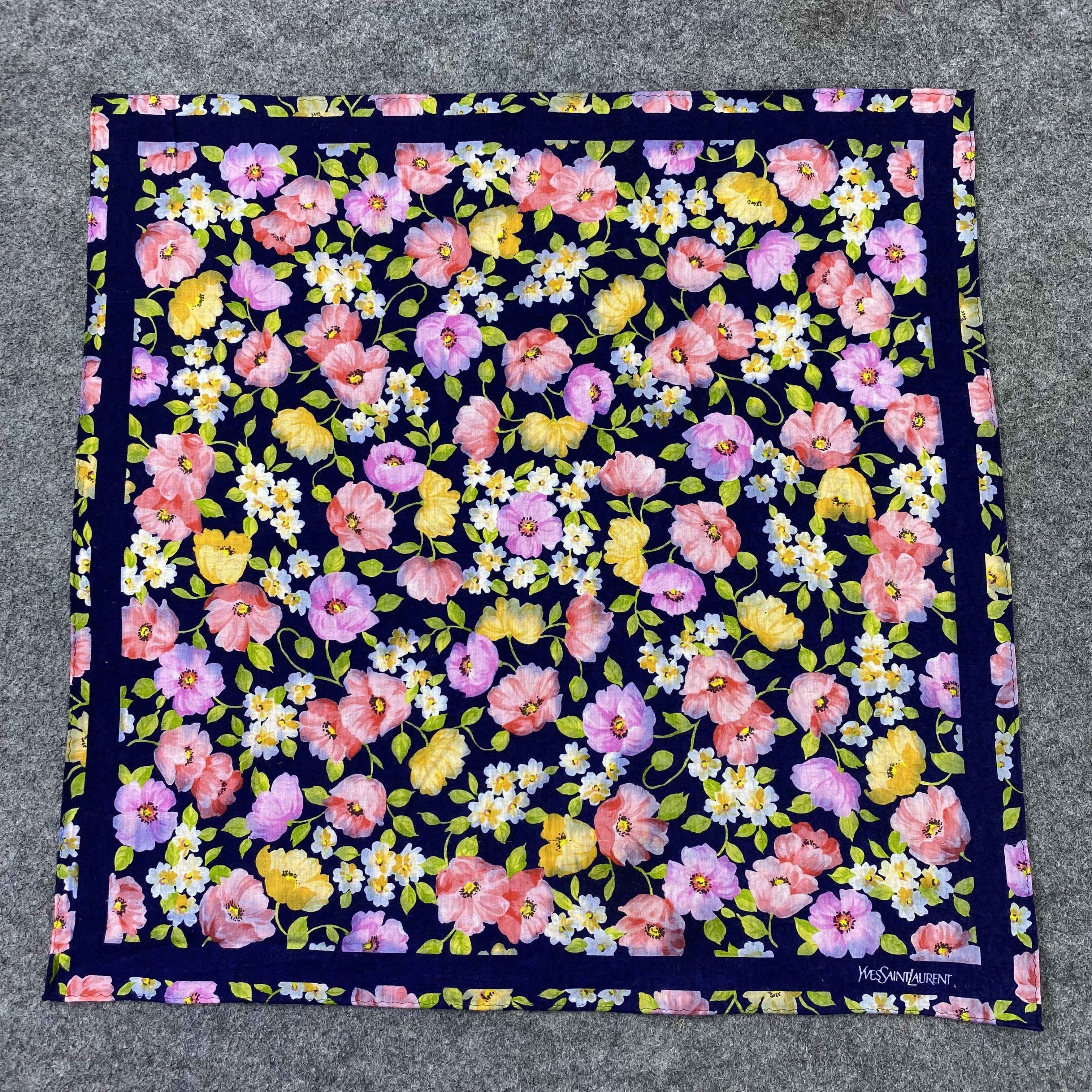 Vintage × Yves Saint Laurent Yves Saint Laurent Handkerchief / Bandana / Neckerchief-B629 Size ONE SIZE - 3 Thumbnail