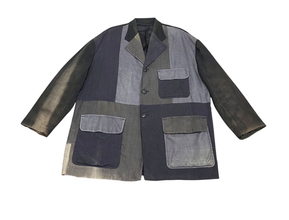 Dolce & Gabbana Vintage Dolce & Gabbana Distressed Patchwork Jacket 1990s Size US XL / EU 56 / 4 - 1 Thumbnail