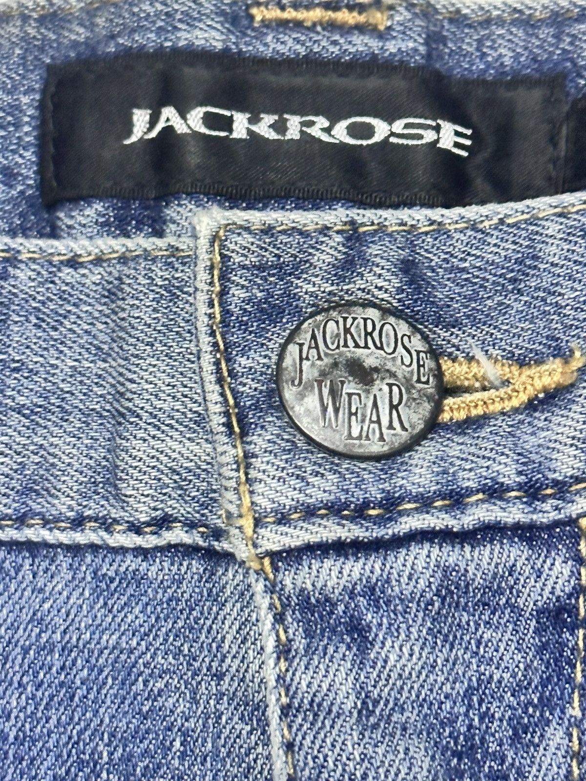 JACKROSE JACKROSE Vintage JAPAN Straight Jean Distressed & Faded Wash Size US 30 / EU 46 - 8 Thumbnail