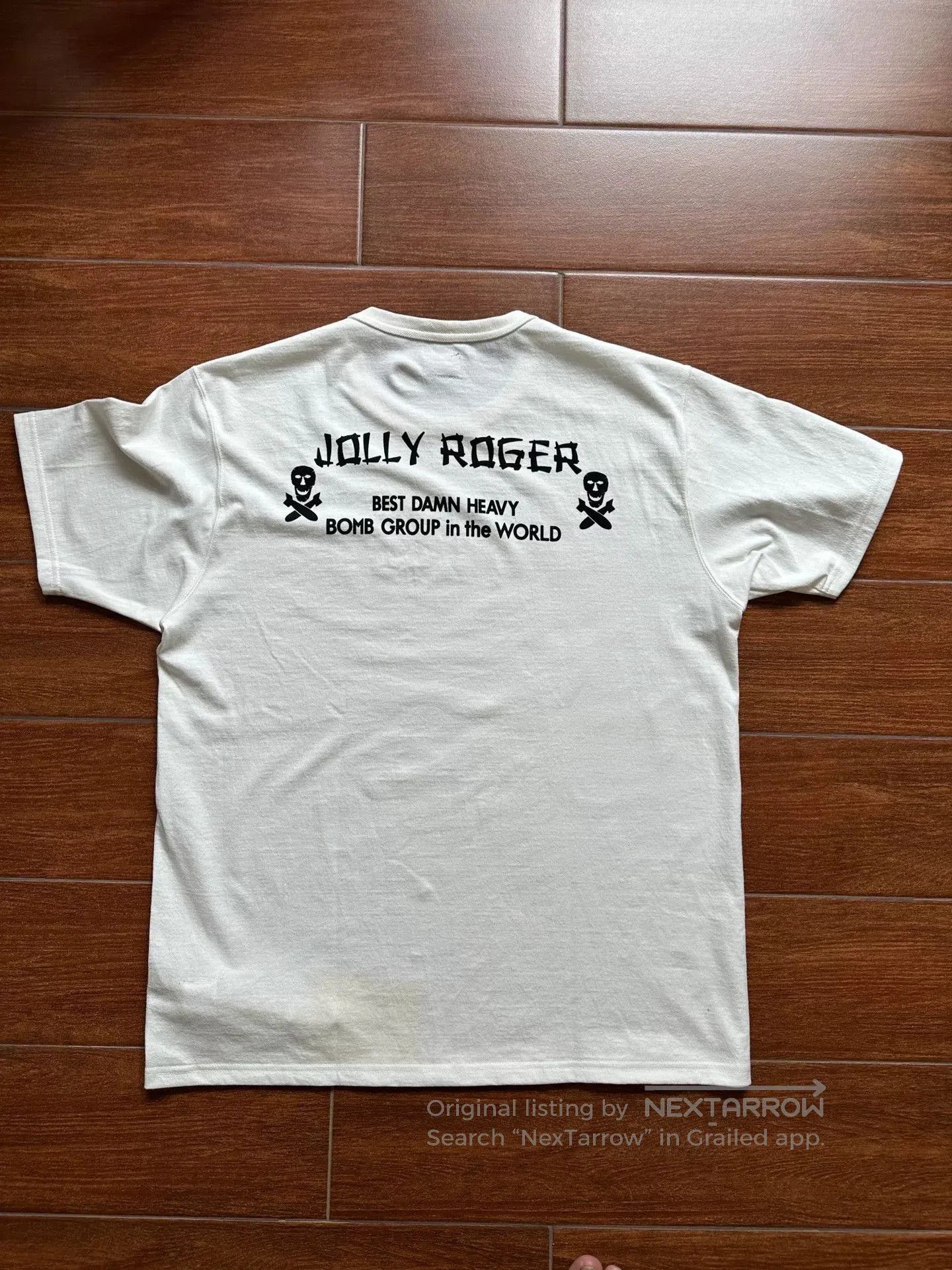 The Real McCoy's Real McCoy's Jolly Roger White T-shirt. Size US L / EU 52-54 / 3 - 2 Thumbnail
