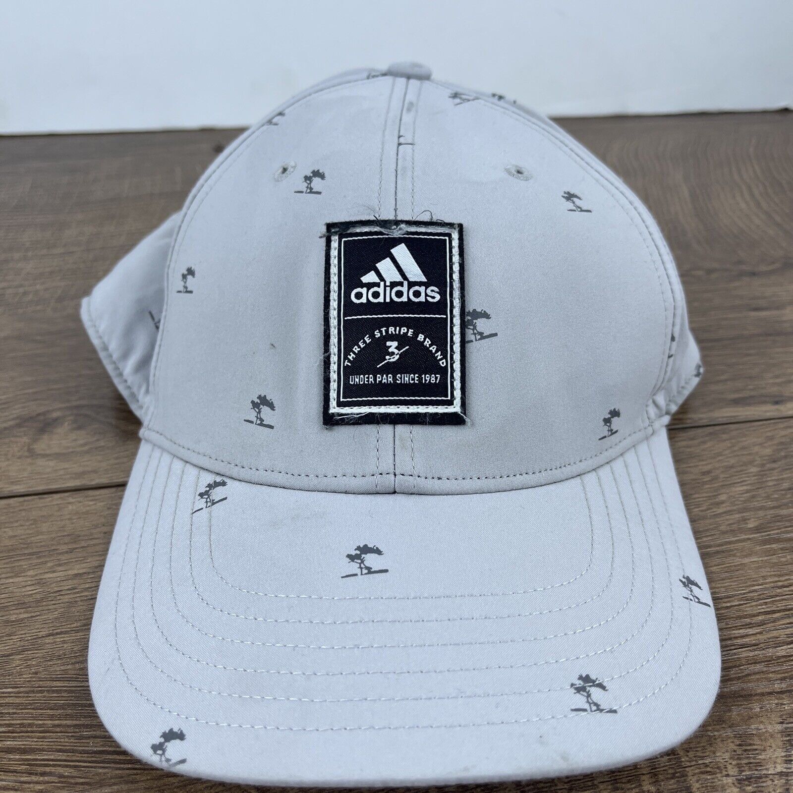 Adidas Adidas Hat Adidas Three Stripe Brand Gray Hat Adjustable Adu Size ONE SIZE - 2 Thumbnail