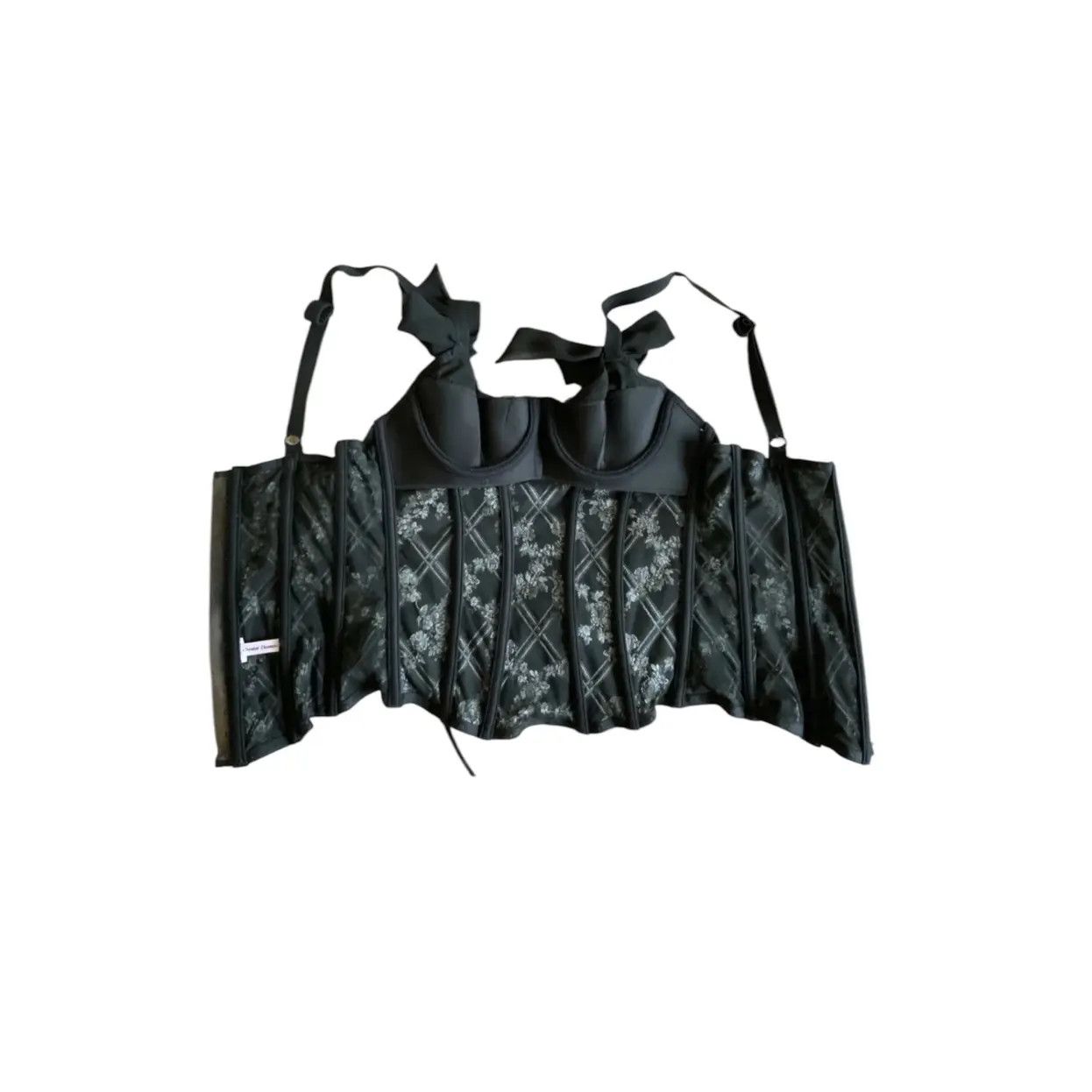 Chantal Thomass Corset en soie à imprimé floral Chantal Thomass années 2000 Size ONE SIZE - 5 Thumbnail