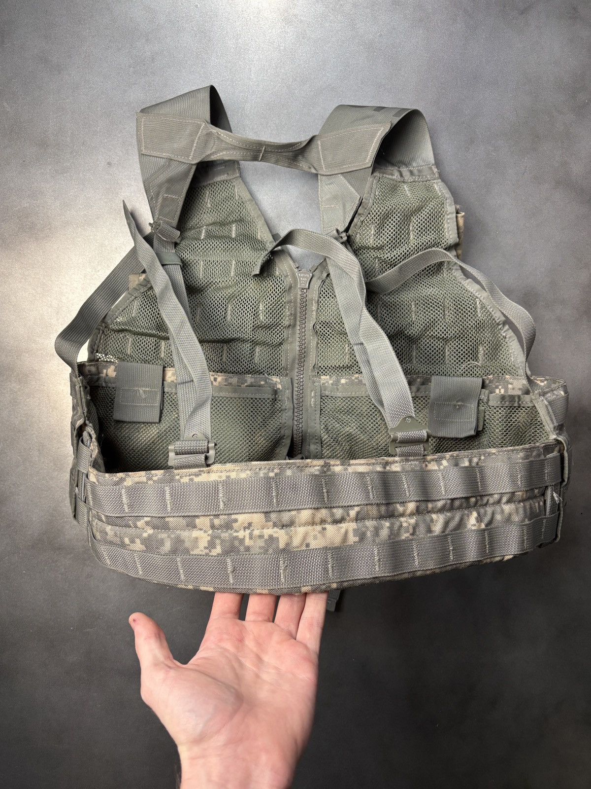 Vintage Vintage US Army Vest Digi Camo Ammo Vest Flak Tactical Cargo Size ONE SIZE - 10 Thumbnail
