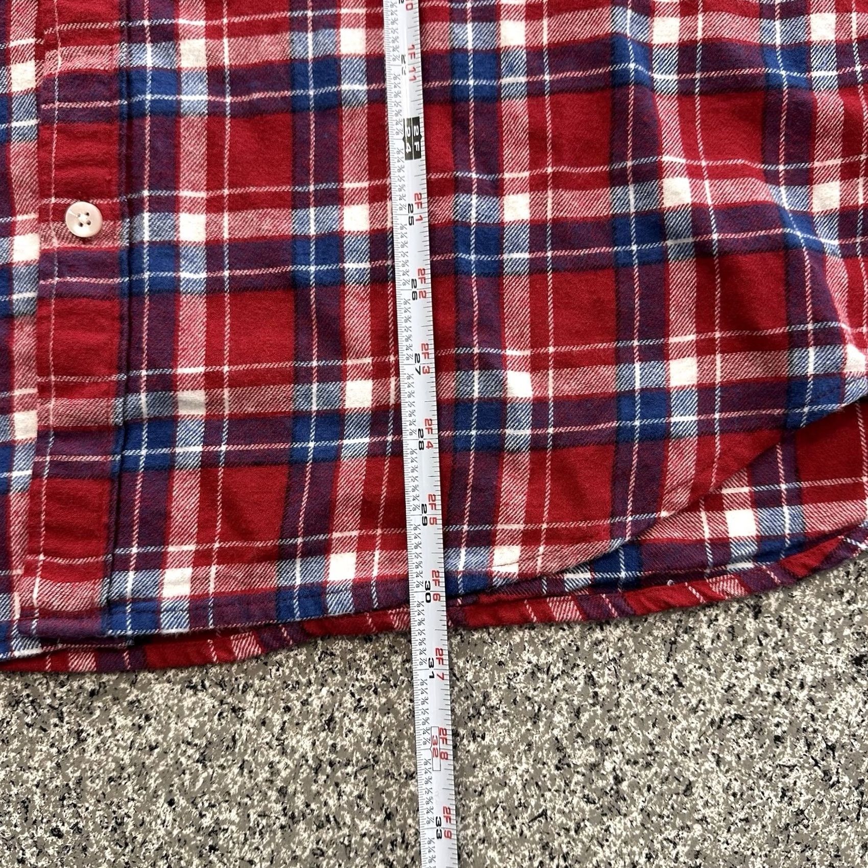 J.Crew J.CREW Buffalo Check Red Flannel Button-Up Shirt - Mens 2XL Classic Fit Long Sleeve Size US XXL / EU 58 / 5 - 4 Thumbnail