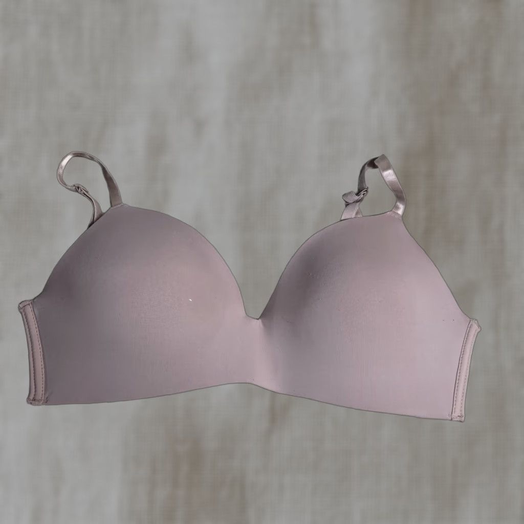 Vintage Sophie B Floral Print Push Up Bra, Women’s 36C, Pink, Adjustable Strap, Underwired, Classic Size ONE SIZE - 1 Thumbnail
