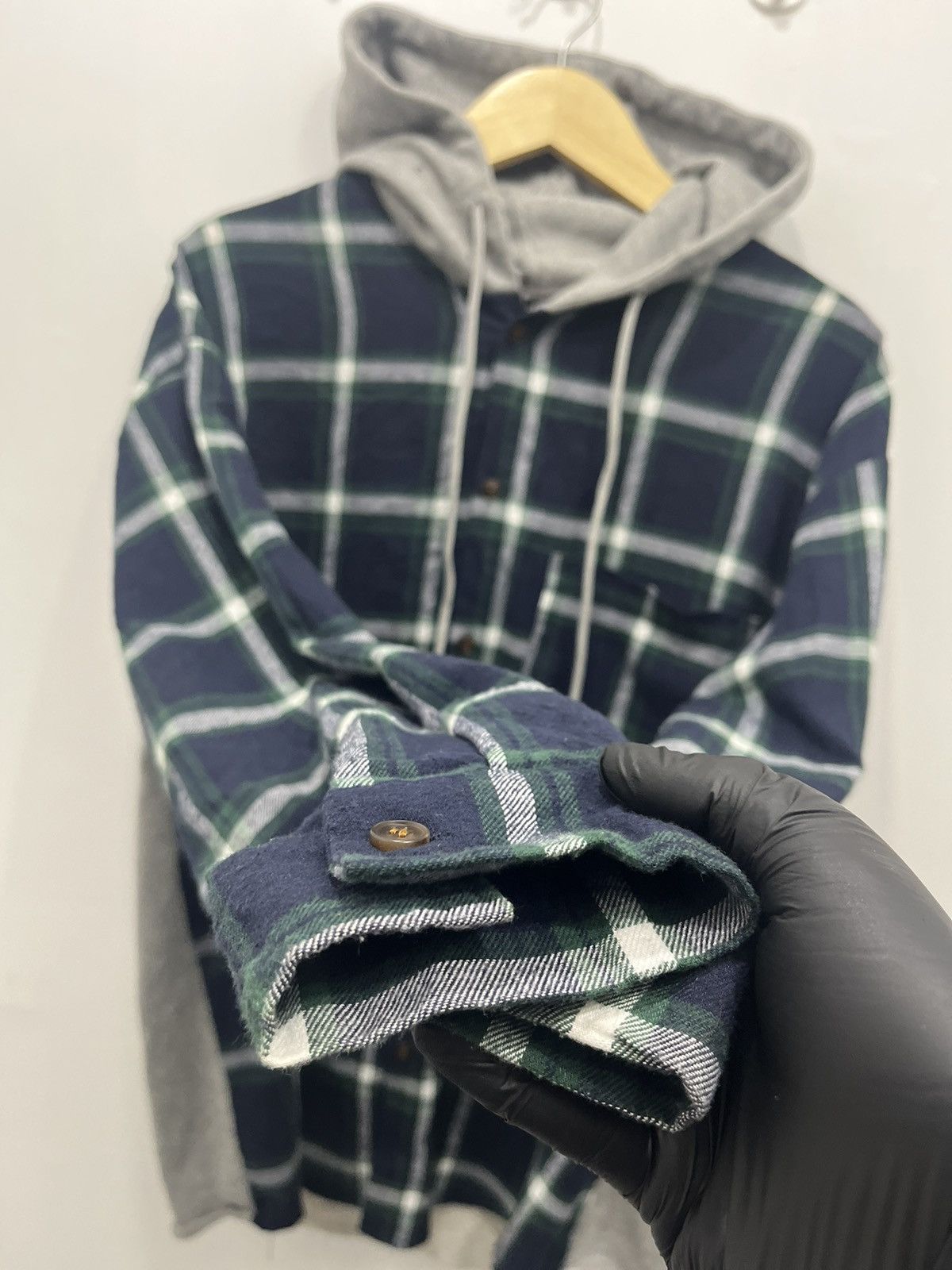 Japanese Brand JapaneseStyle Plaid Block by The Young Won Sweatshirt Hoodie Size US XL / EU 56 / 4 - 4 Thumbnail