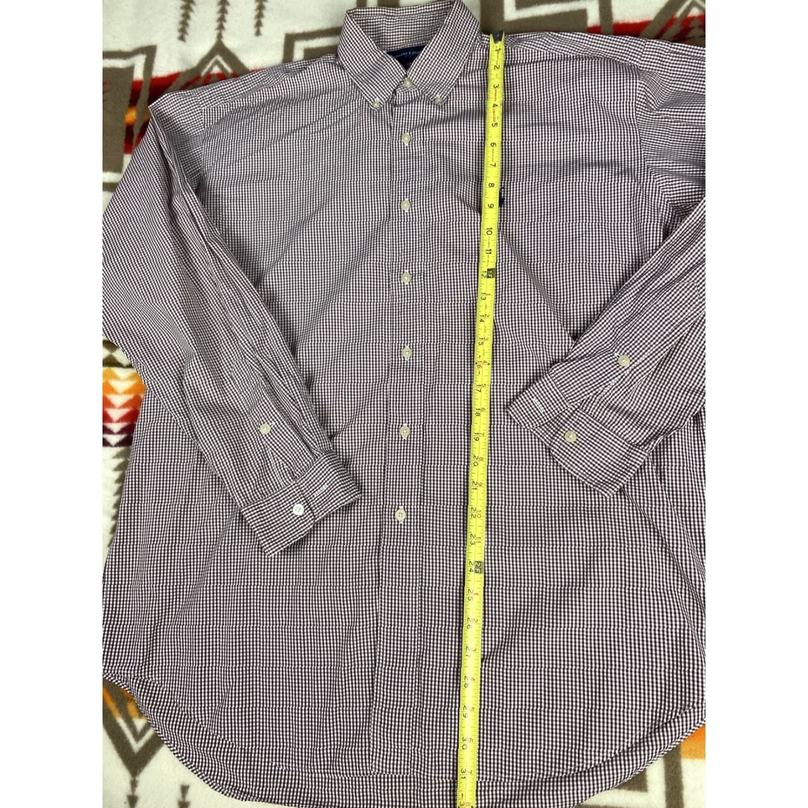 Polo Ralph Lauren Polo Ralph Lauren Golf Button-Up Long Sleeve Red Maroon Plaid Mens Sz L Shirt Size US L / EU 52-54 / 3 - 5 Thumbnail