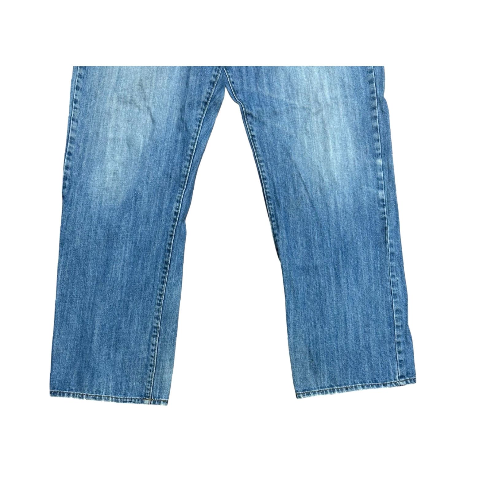 Lucky Brand Lucky Brand Jeans Mens 38x31 Bootcut Denim Zip Fly 5-Pocket Regular Inseam 31 in Blue USA Logo Size US 38 / EU 54 - 4 Thumbnail