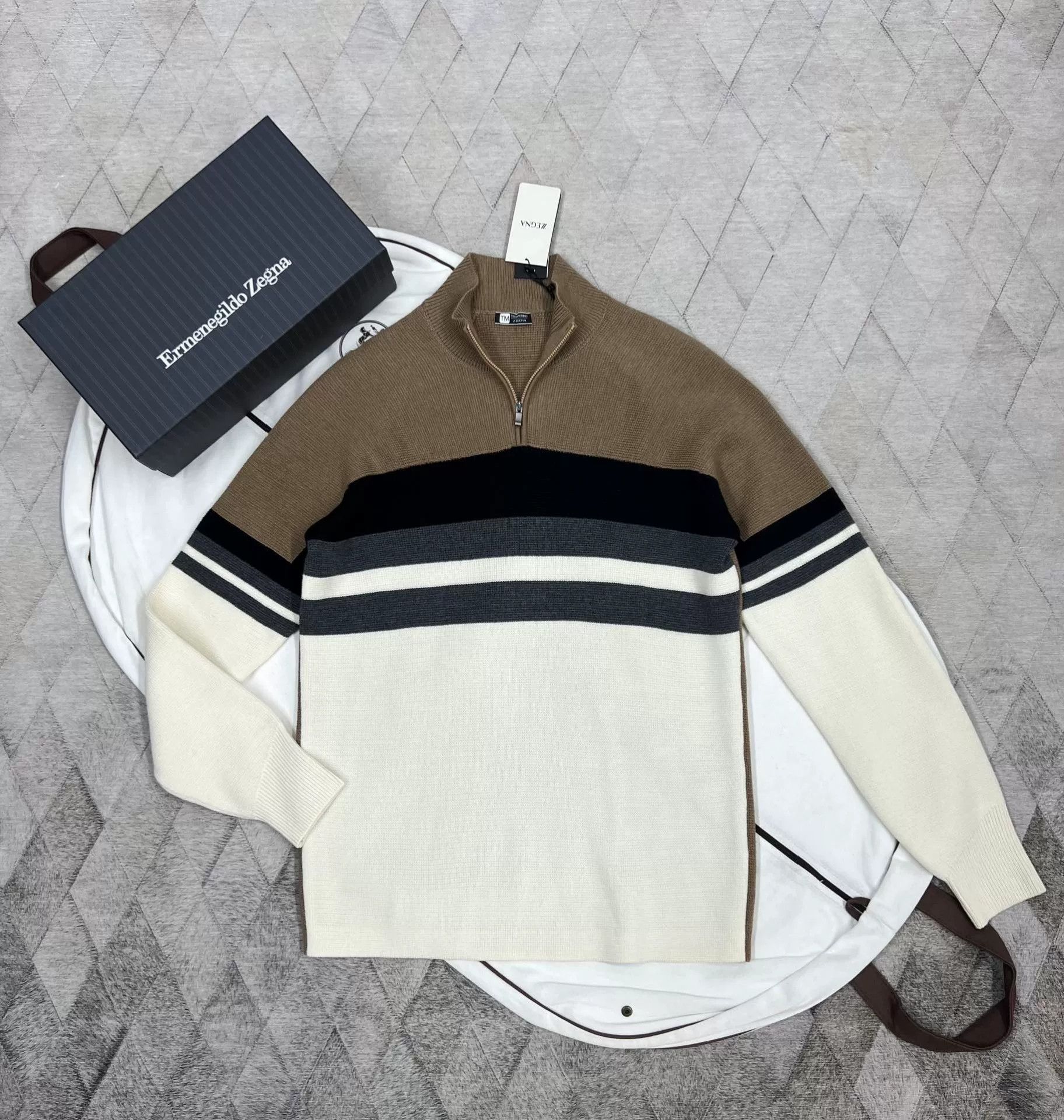 Ermenegildo Zegna Zegna High Performance Wool Turtleneck Sweater Size US L / EU 52-54 / 3 - 1 Thumbnail